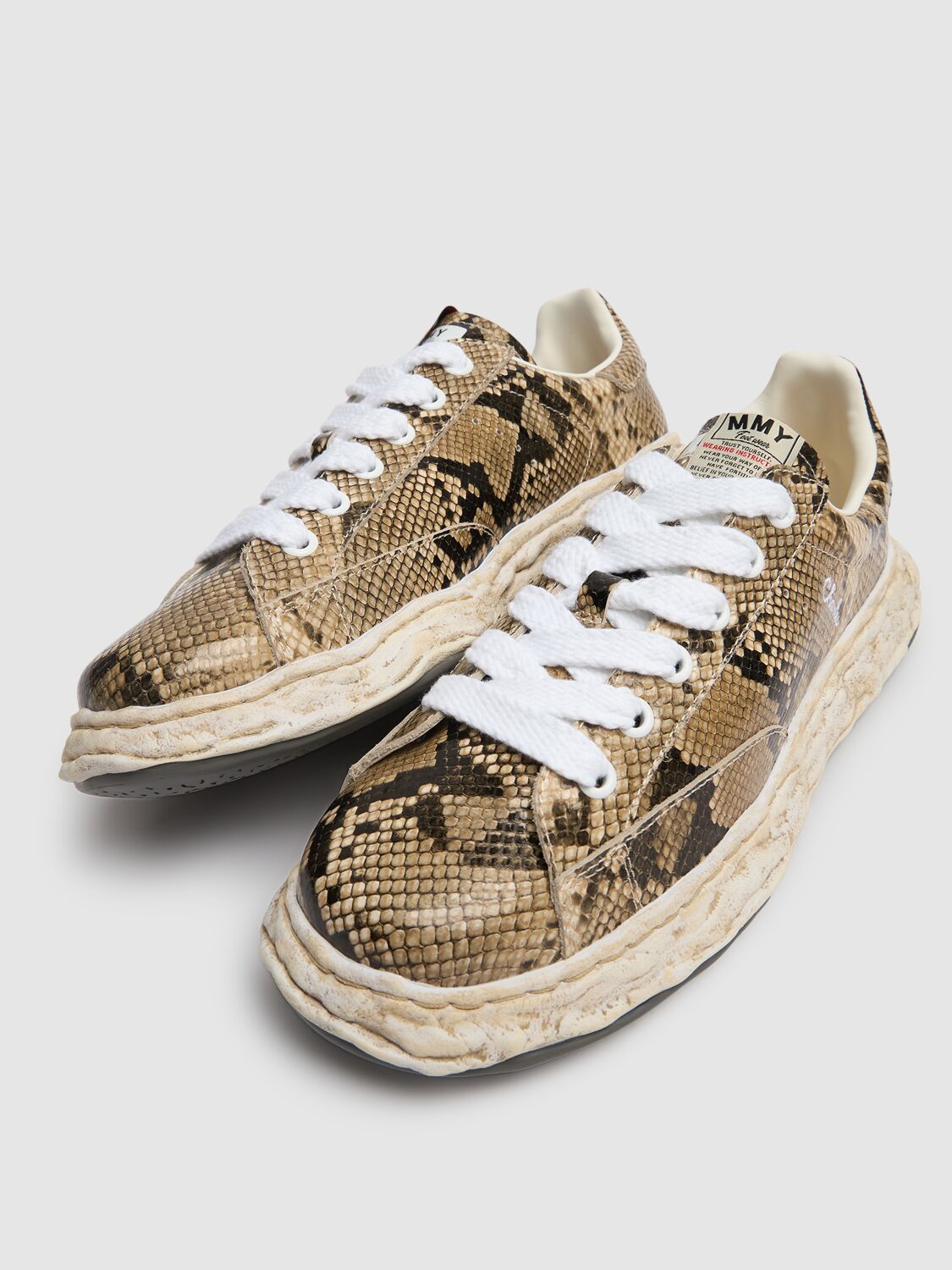 Miharayasuhiro Charles Python Print Low Sneakers