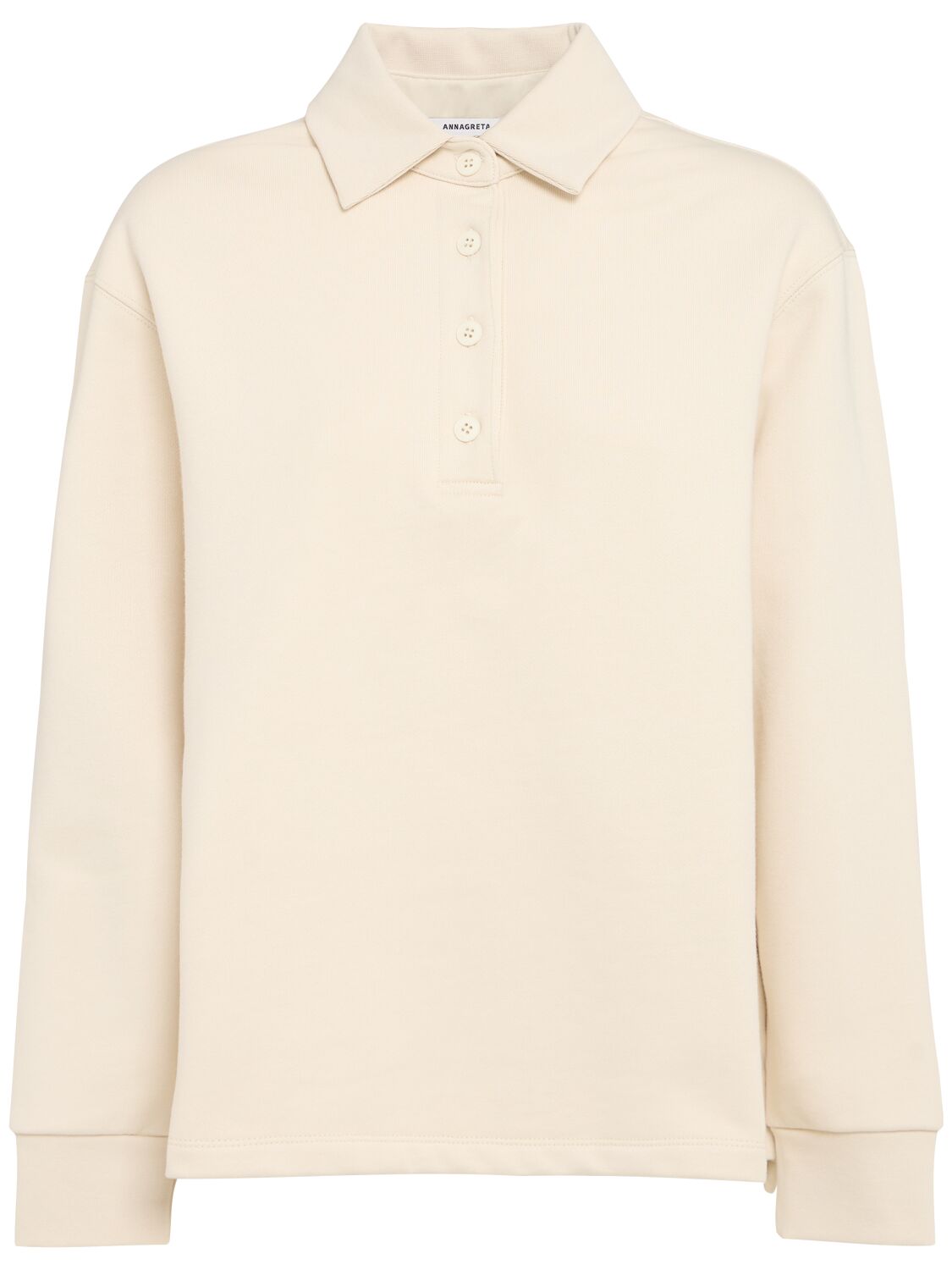 Mary Long-sleeve Cotton Jersey Polo