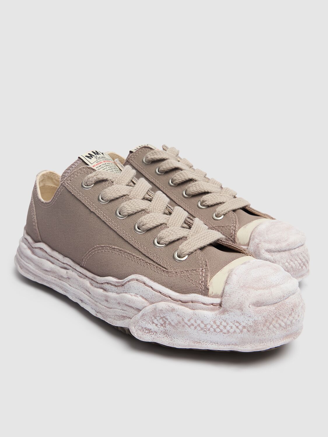 Miharayasuhiro Maison Mihara Yasuhiro Hank Low Og Canvas Sneaker In Gray