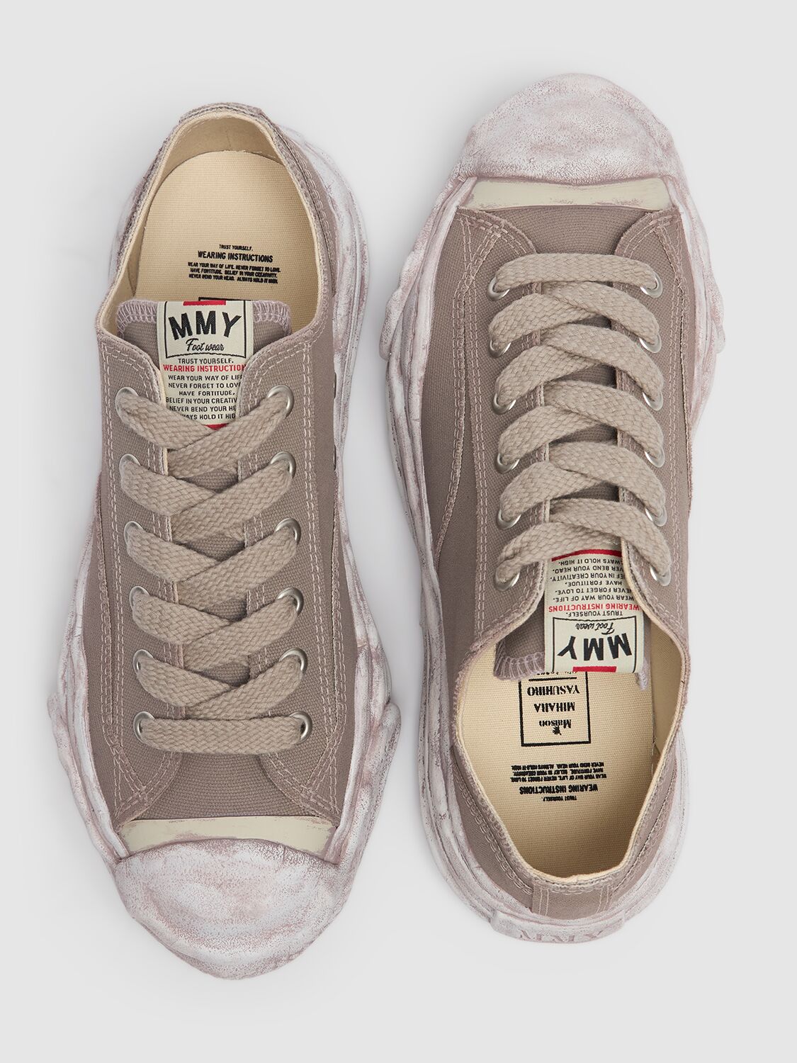 Miharayasuhiro Maison Mihara Yasuhiro Hank Low Og Canvas Sneaker In Gray