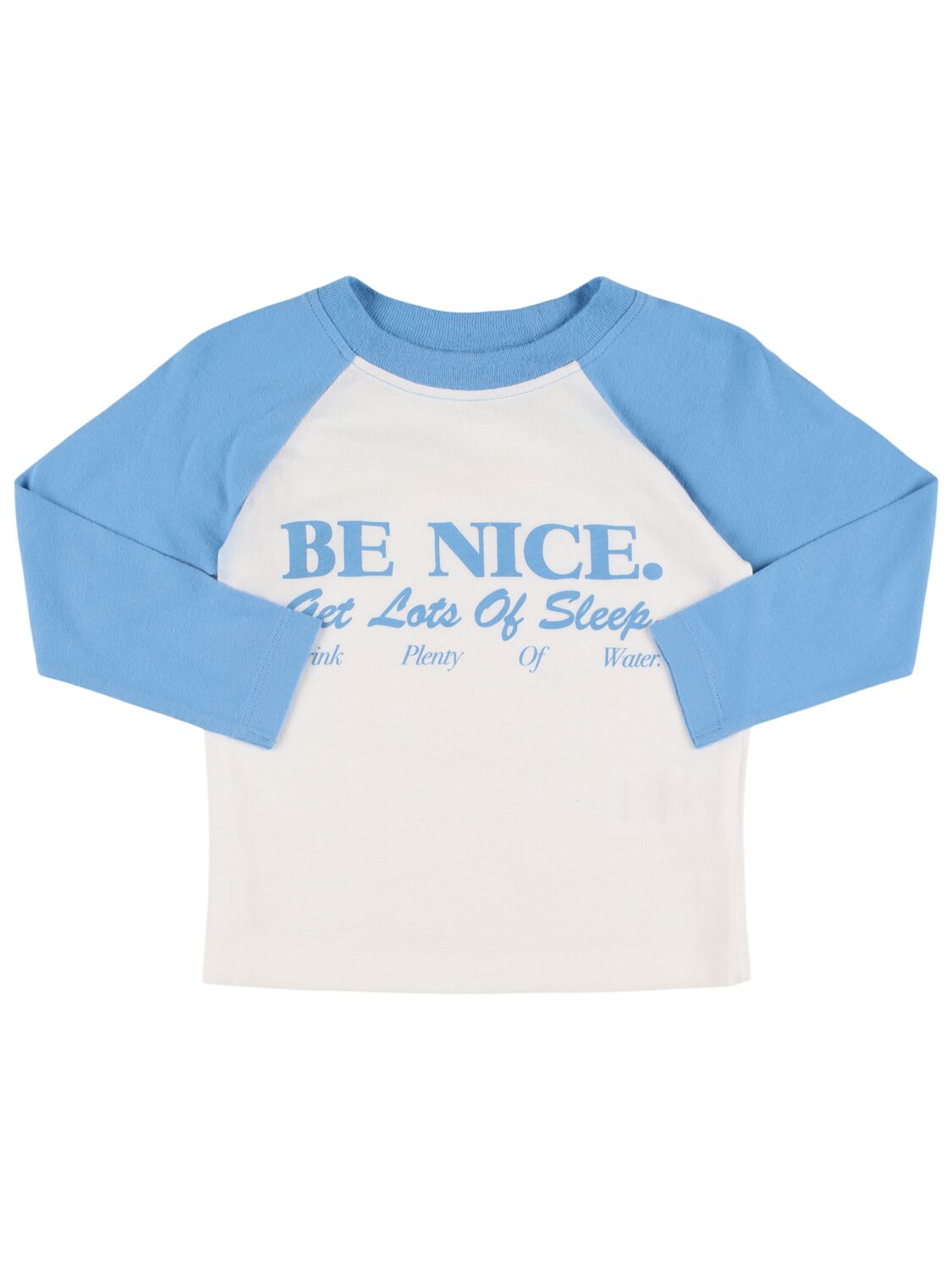 Sporty And Rich Be Nice Long Sleeve Cotton T-shirt