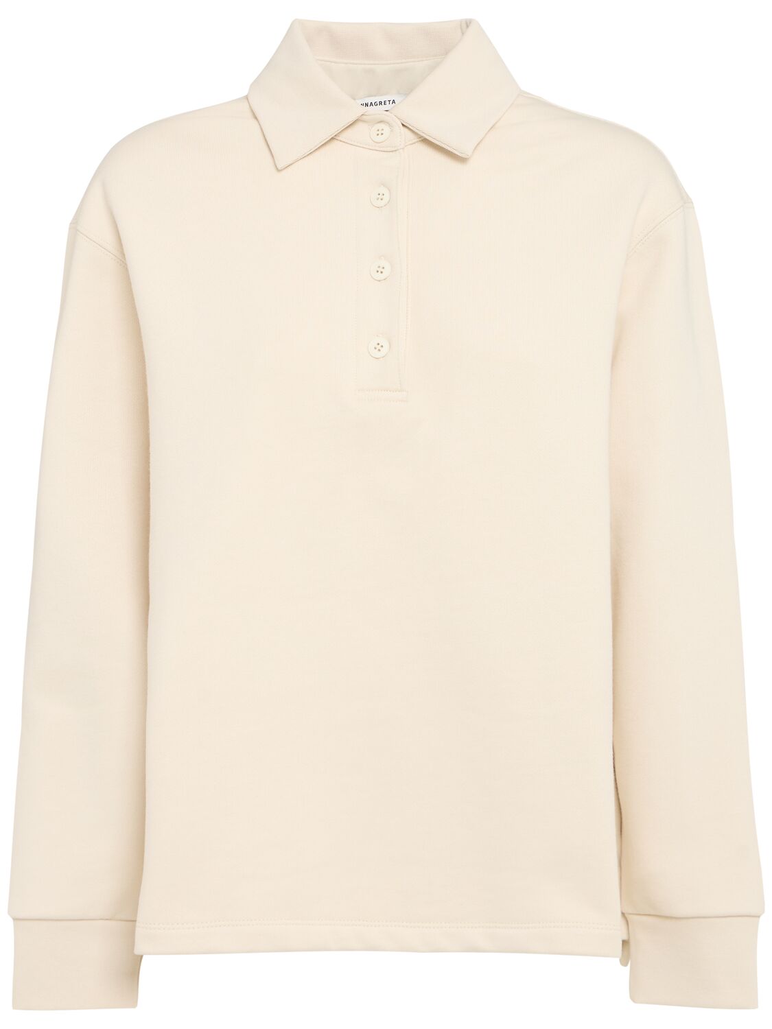 Florence Cotton Sweatshirt Polo