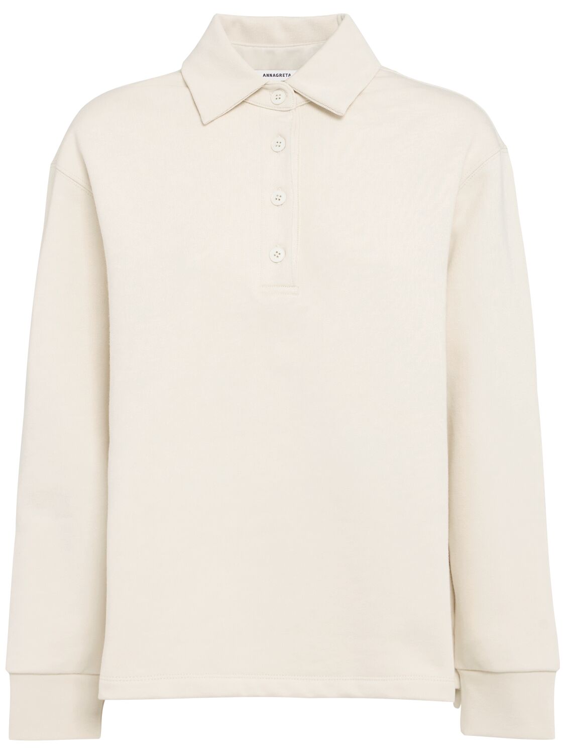 Florence Cotton Sweatshirt Polo
