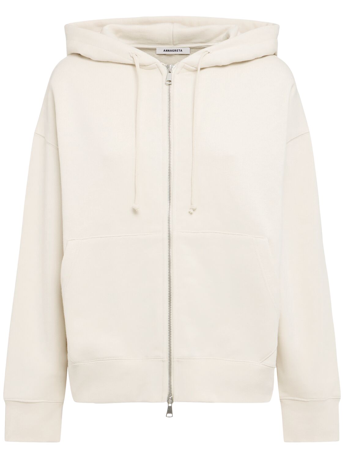 Grace Full-zip Cotton Sweatshirt Hoodie