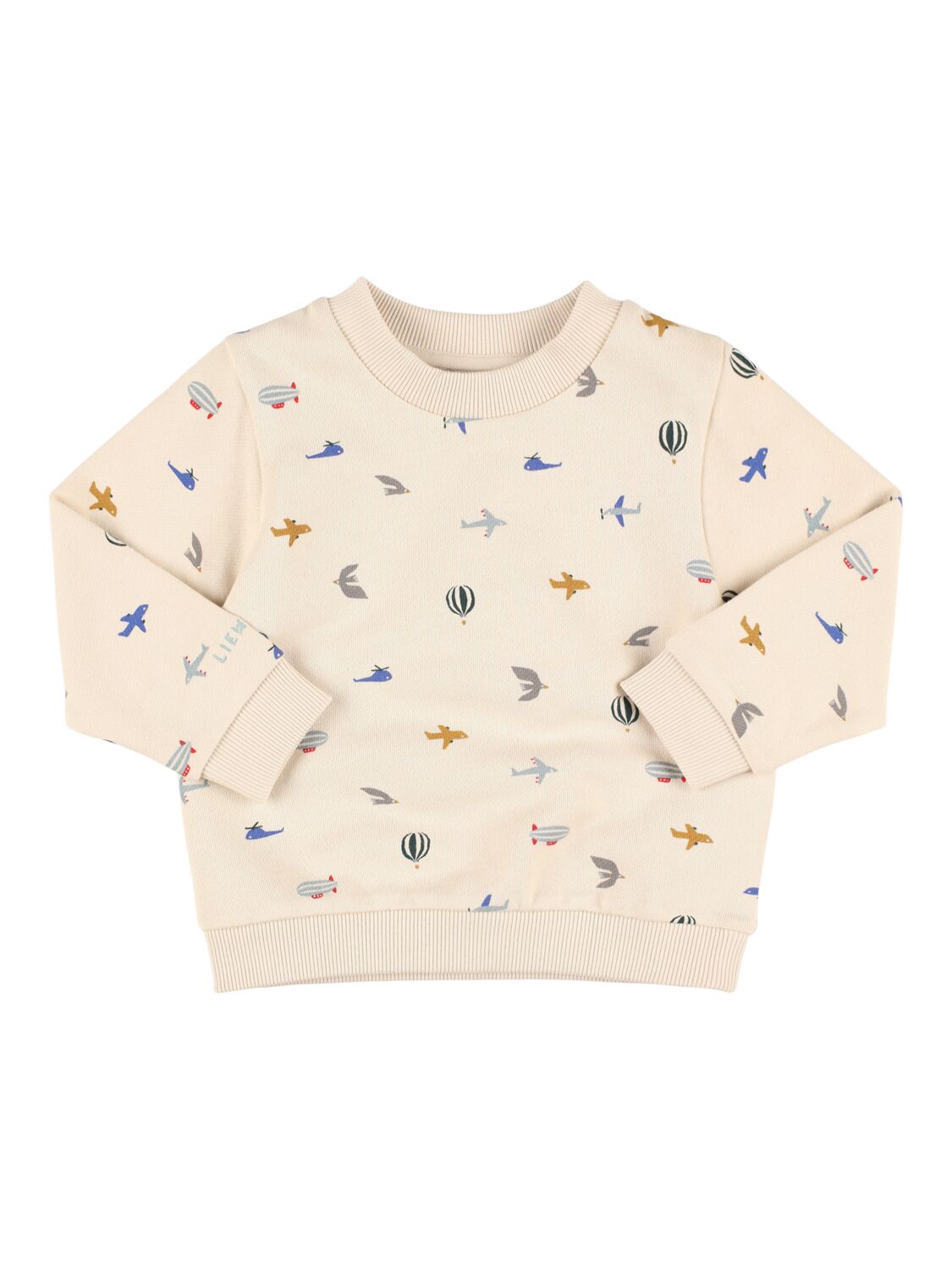 Liewood Smile Print Cotton Crewneck Sweatshirt