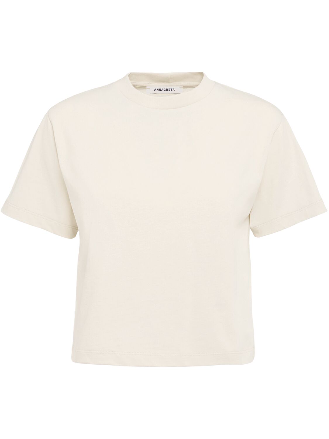 Greta Cropped Cotton Jersey T-shirt