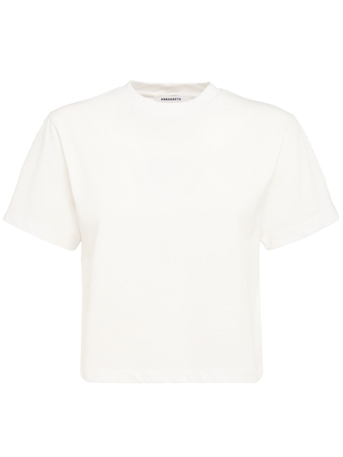 T-shirt Cropped Greta In Cotone