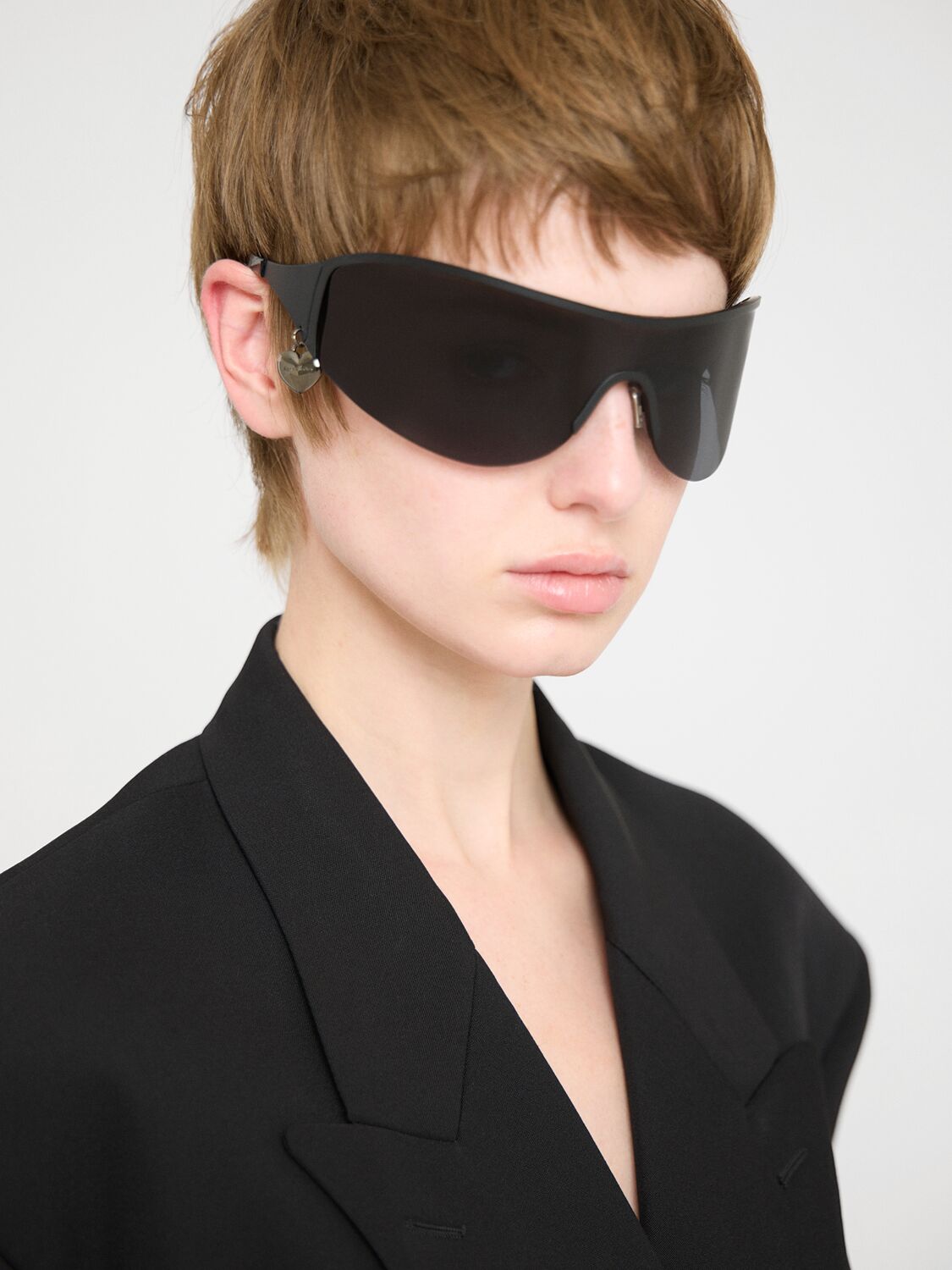 Lunettes De Soleil Style Masque En Métal Auggi - ACNE STUDIOS - Modalova