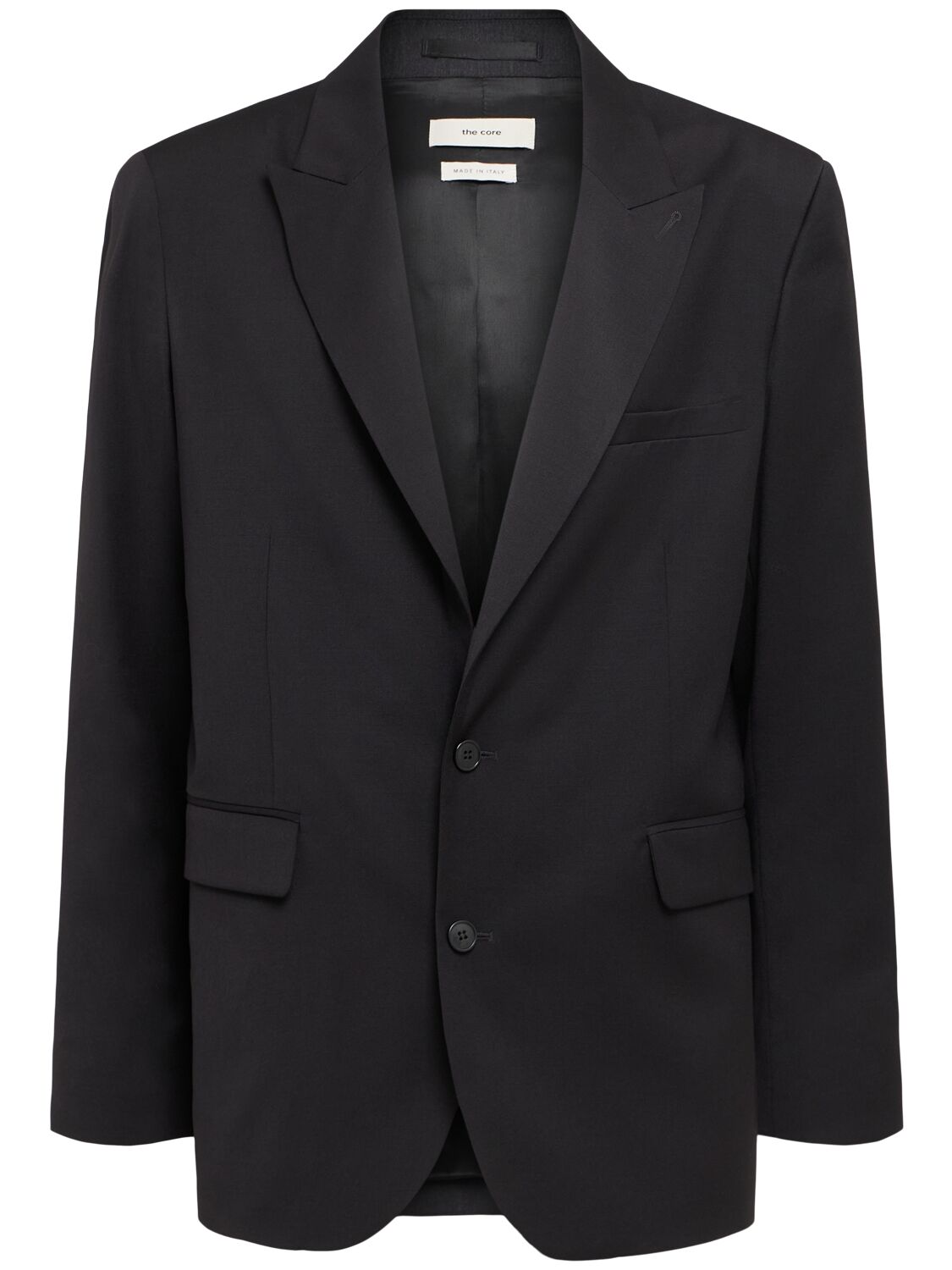 Blazer En Sergé De Laine À Boutonnage Simple - THE CORE - Modalova