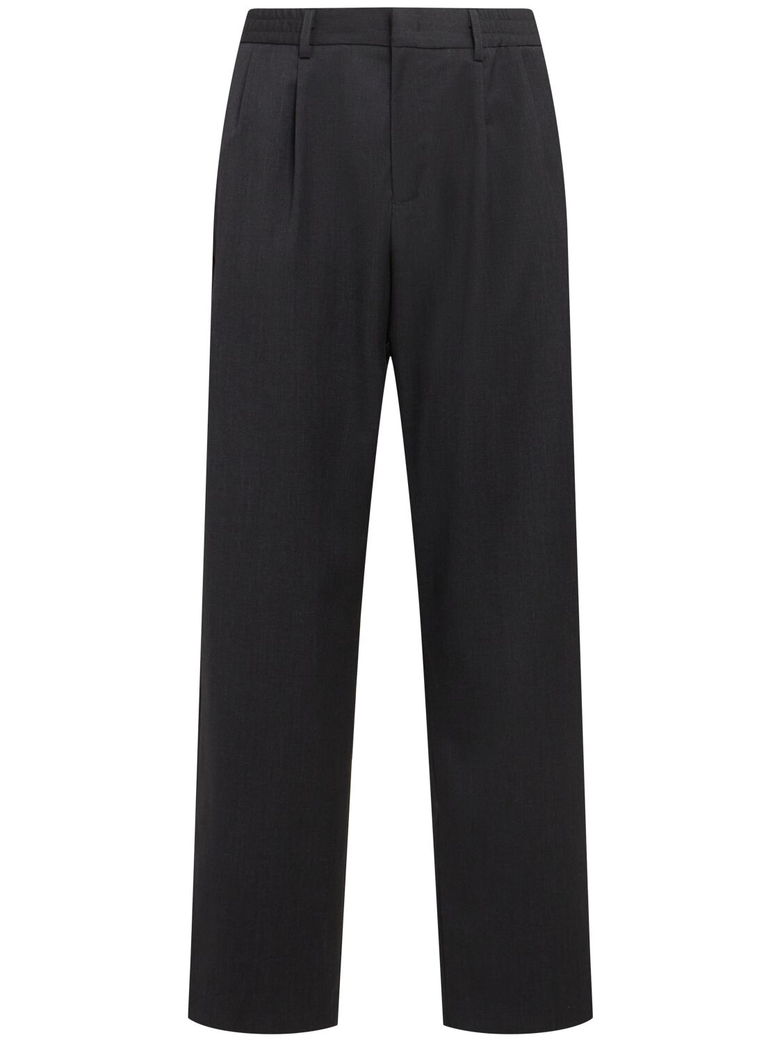 Pantalon En Sergé De Laine À Plis - THE CORE - Modalova