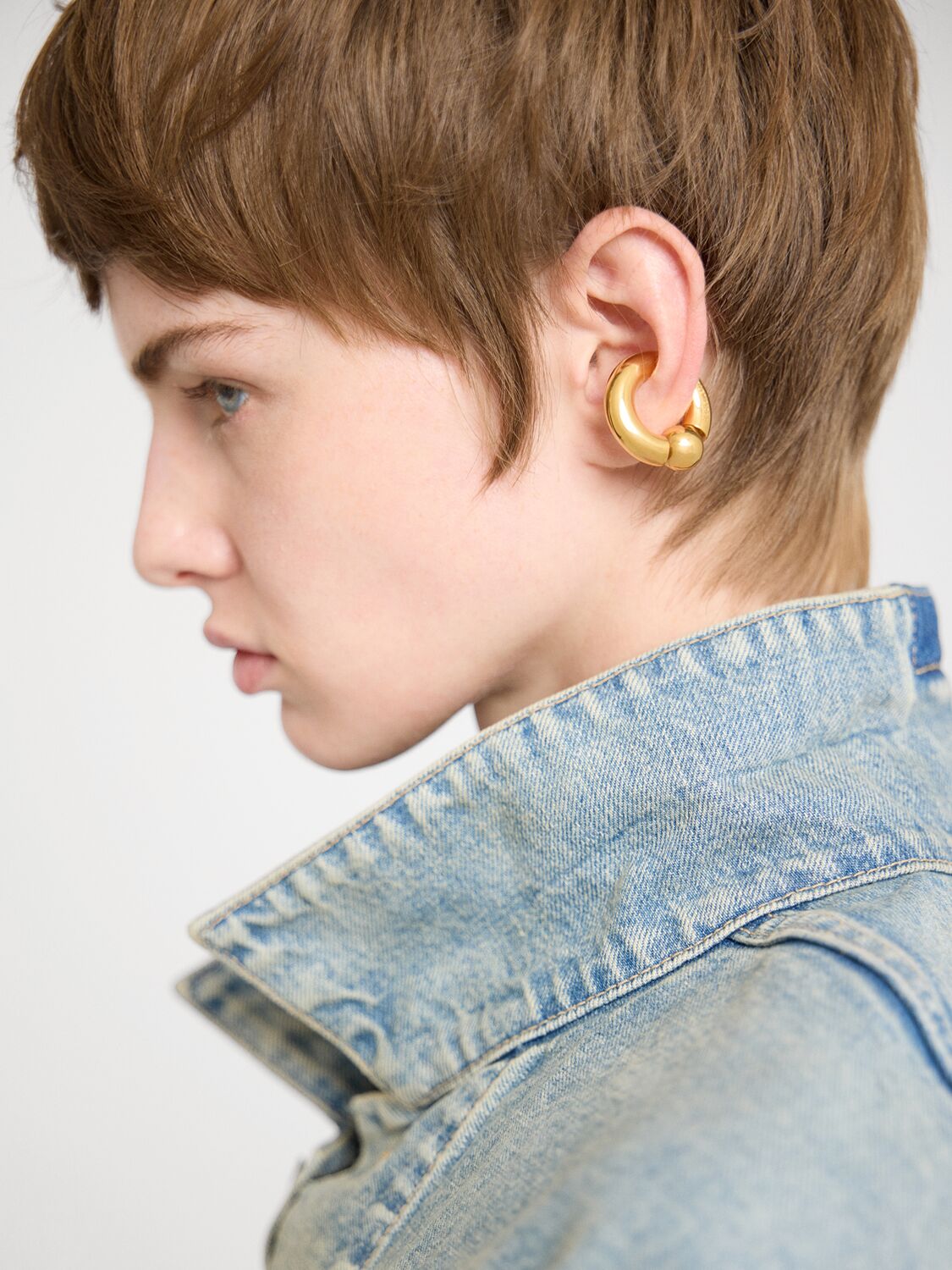 Bijou D'oreille En Laiton Mega - BALENCIAGA - Modalova