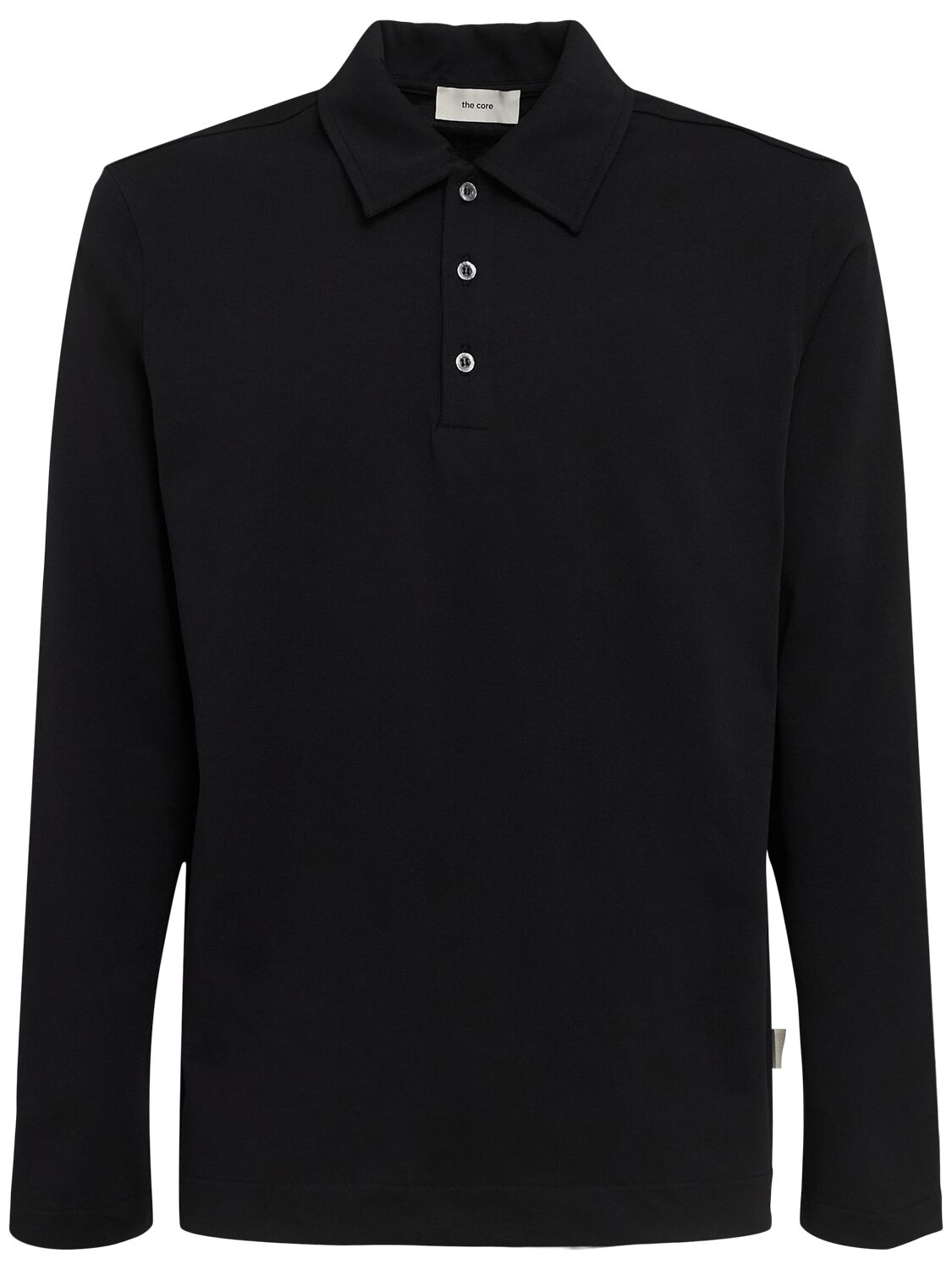 Classic Long-sleeve Cotton Jersey Polo
