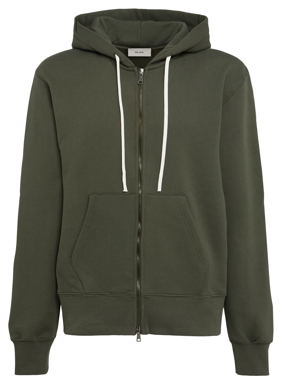 Full-zip Cotton Sweatshirt Hoodie