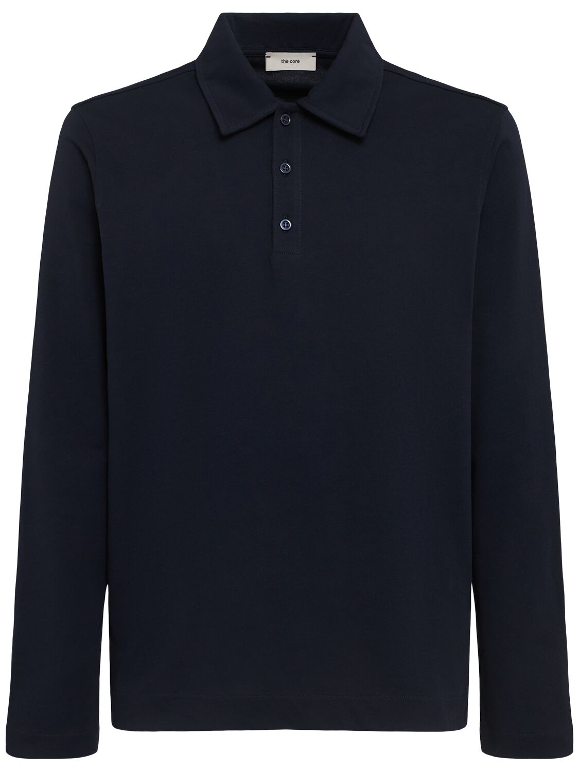 Classic Long-sleeve Cotton Jersey Polo