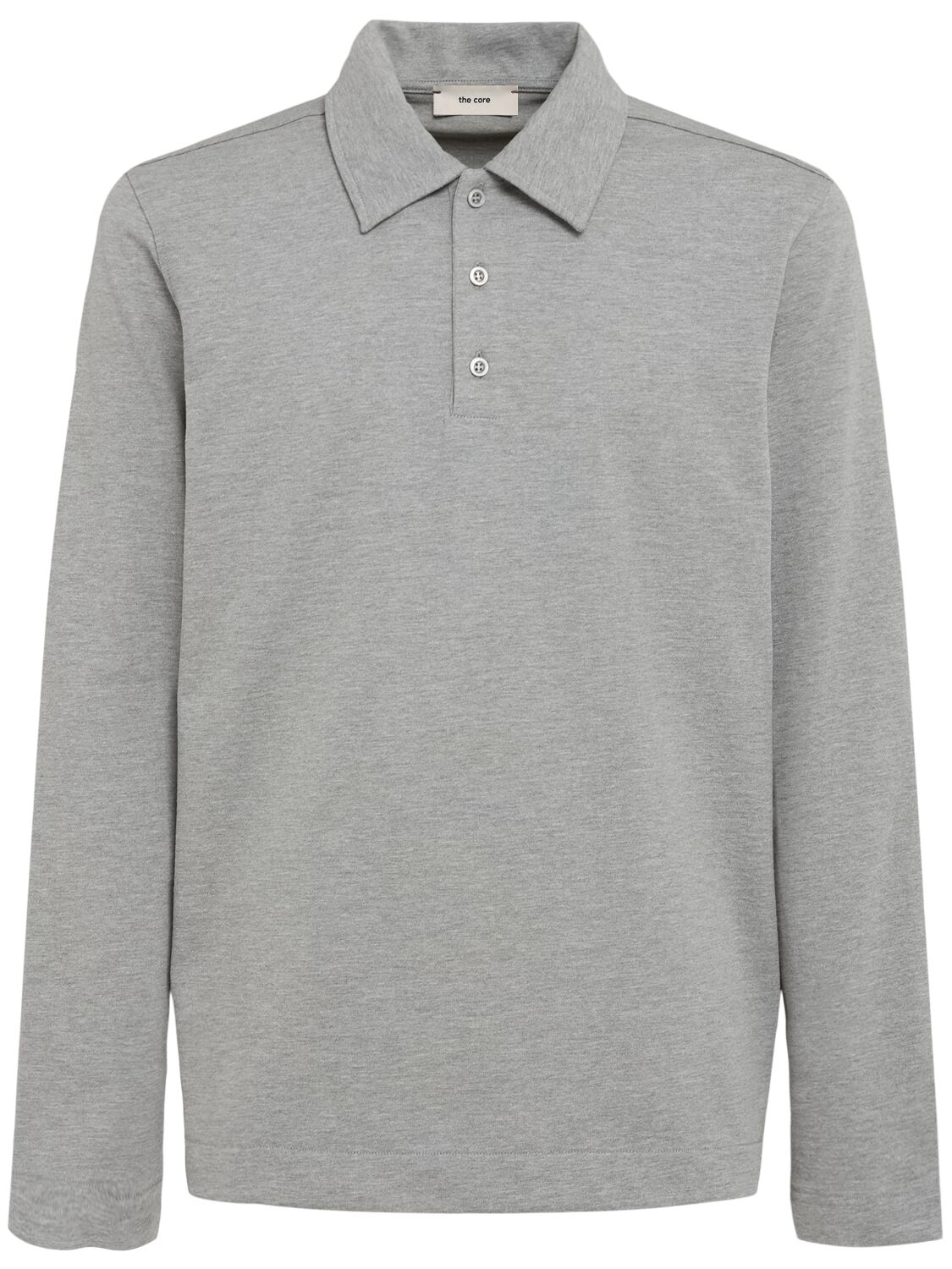 Classic Long-sleeve Cotton Jersey Polo