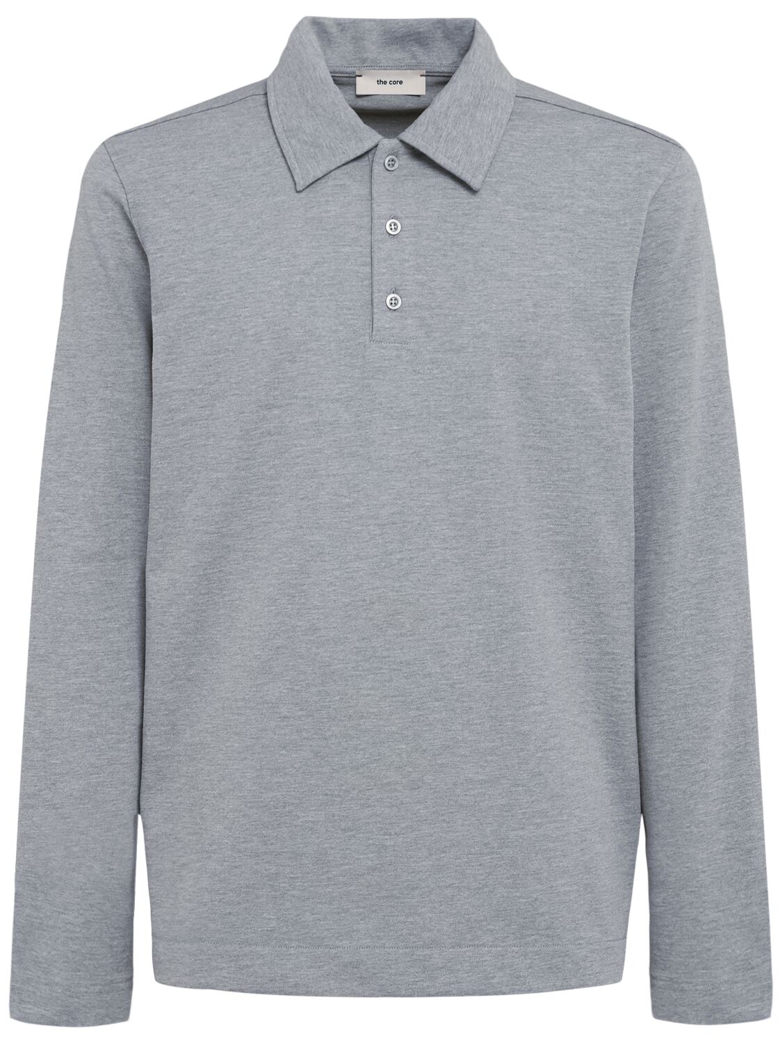 Classic Long-sleeve Cotton Jersey Polo