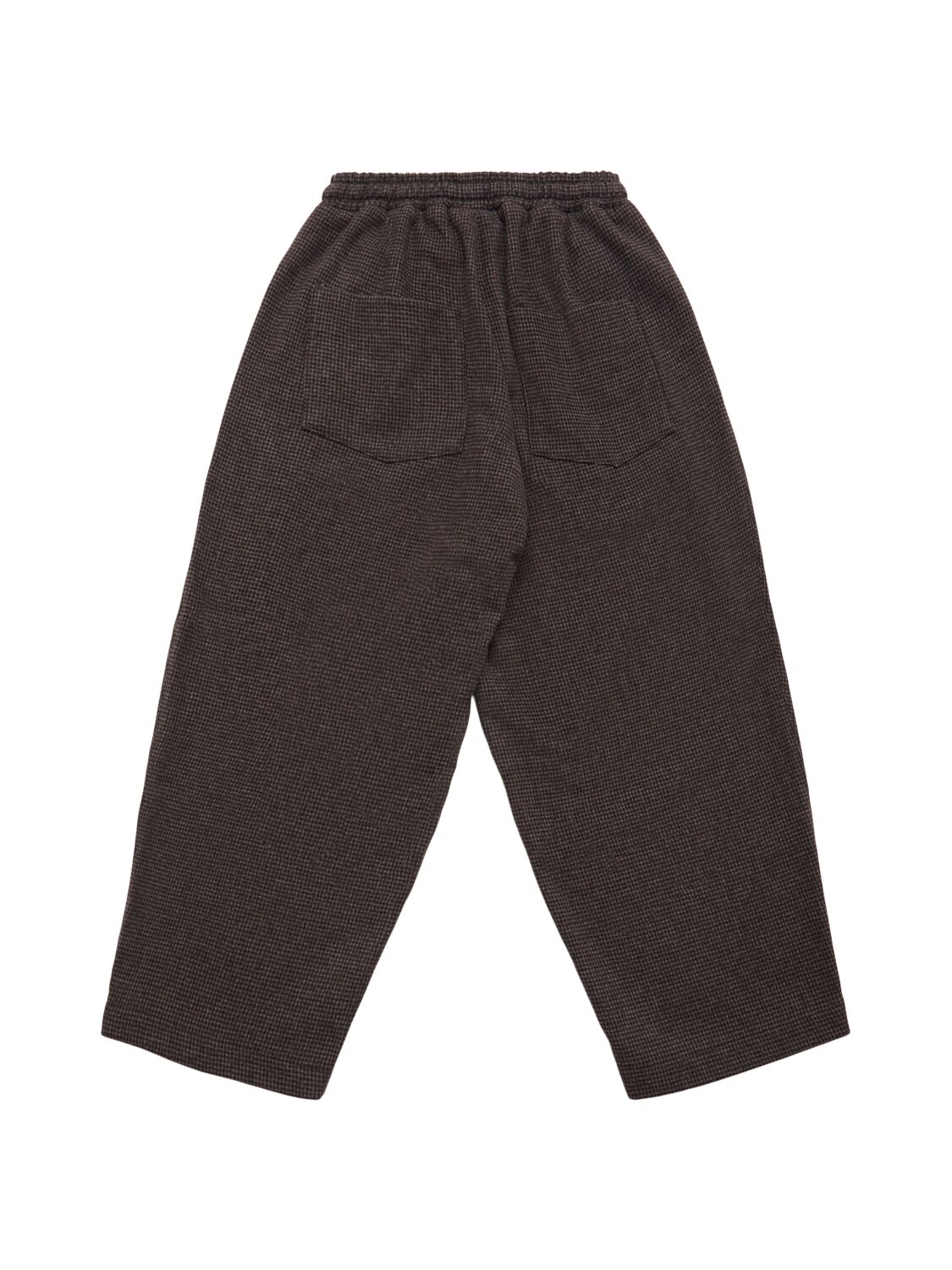 Laneus Poly Blend Pants In Brown
