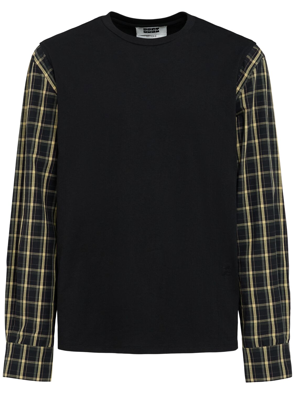 Contrast Cotton & Linen Top
