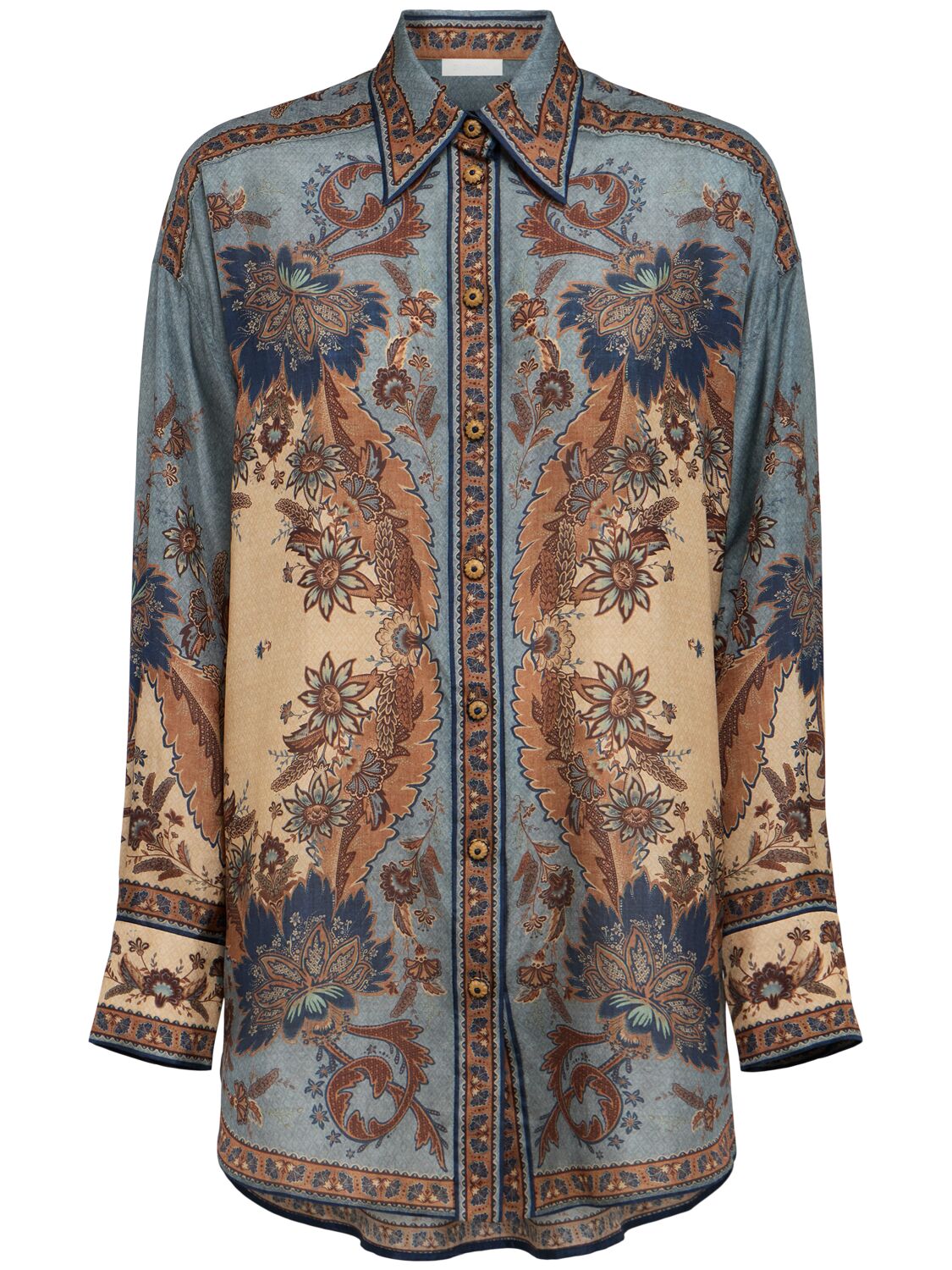 Chemise Style Homme En Soie Ascension - ZIMMERMANN - Modalova