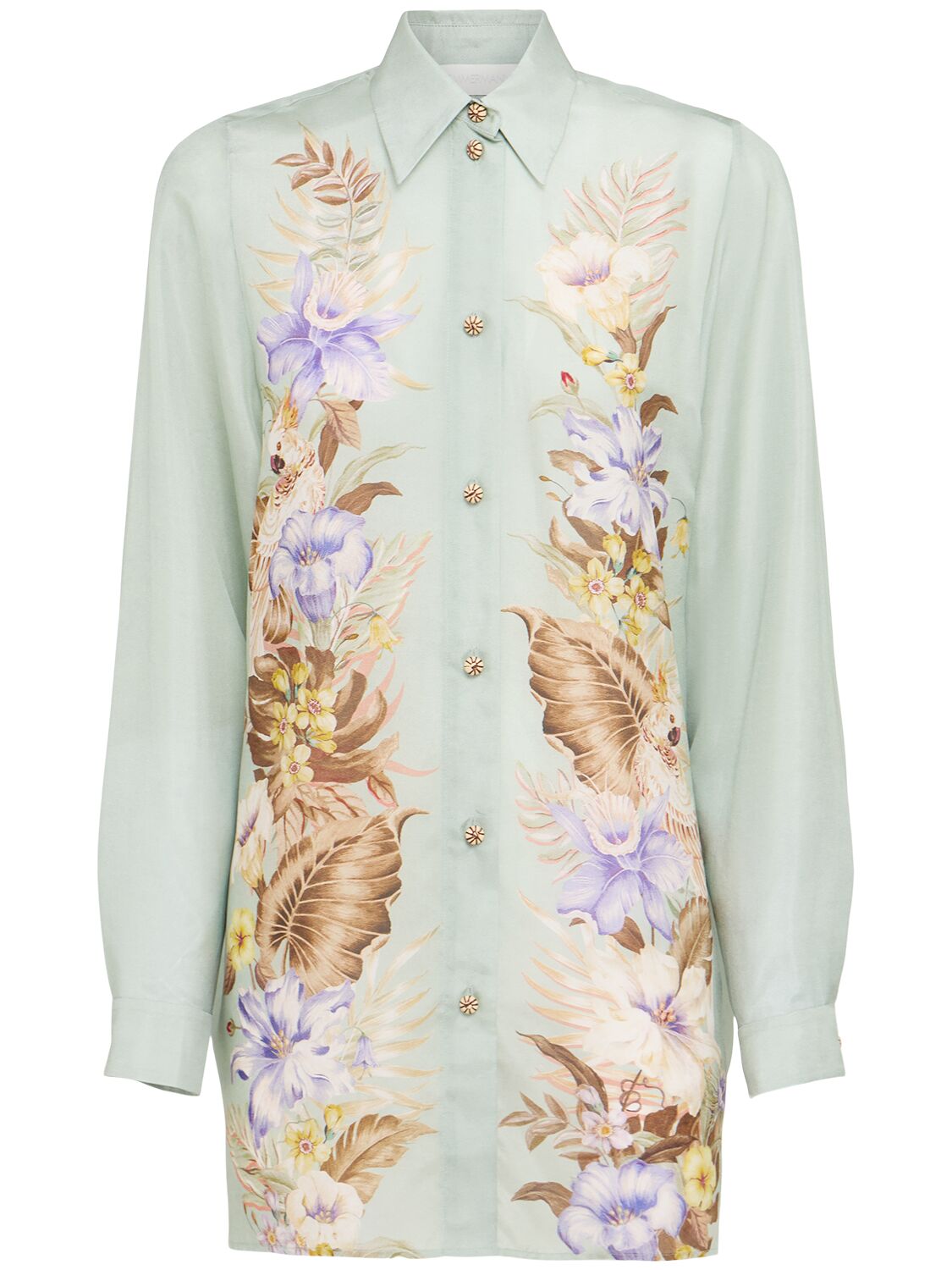 ZIMMERMANN Coco Silk Relaxed Shirt