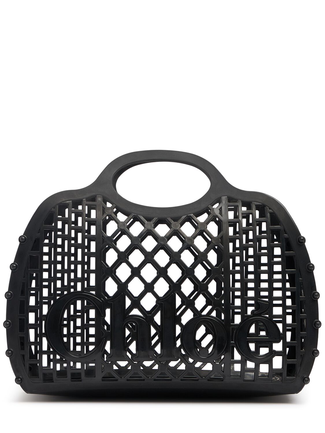 Chloé Cage Top Handle Bag In Black