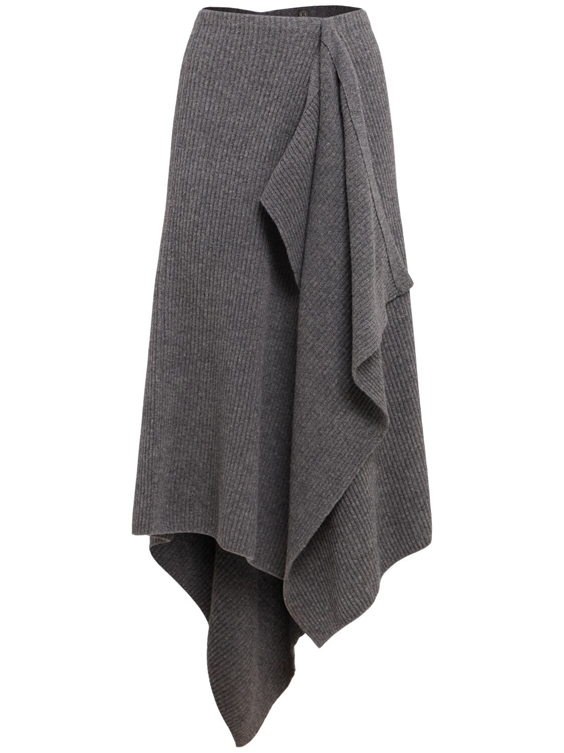 Eenk Layered Wool Knit Skirt