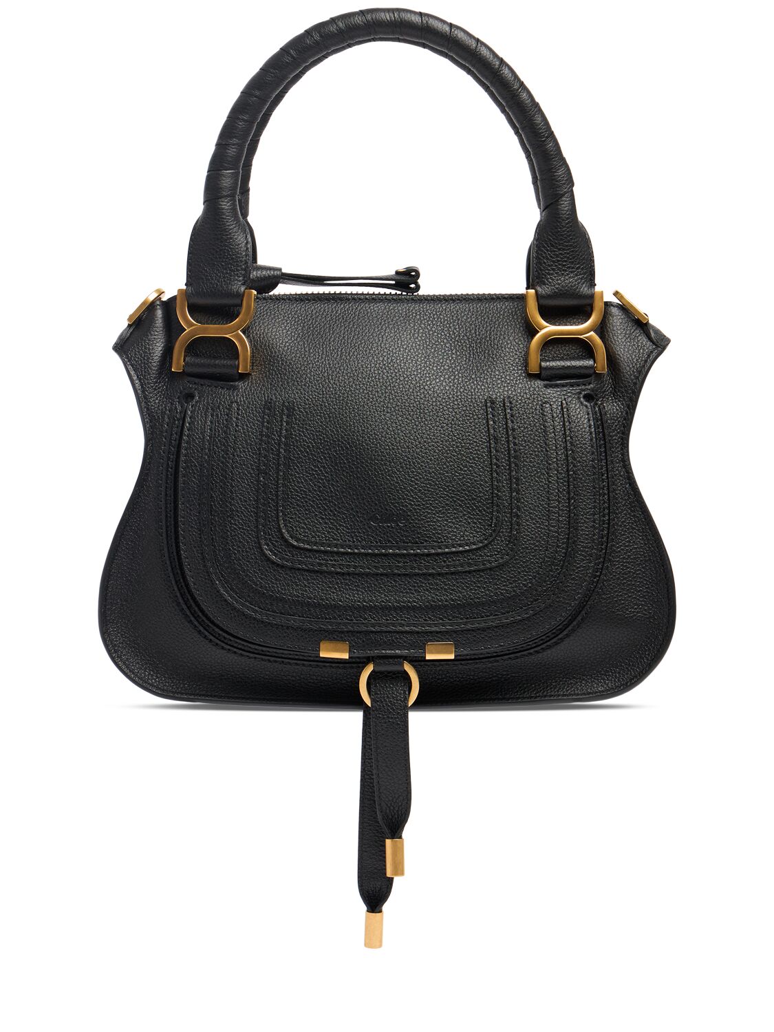 CHLOÉ Marcie Leather Top Handle Bag