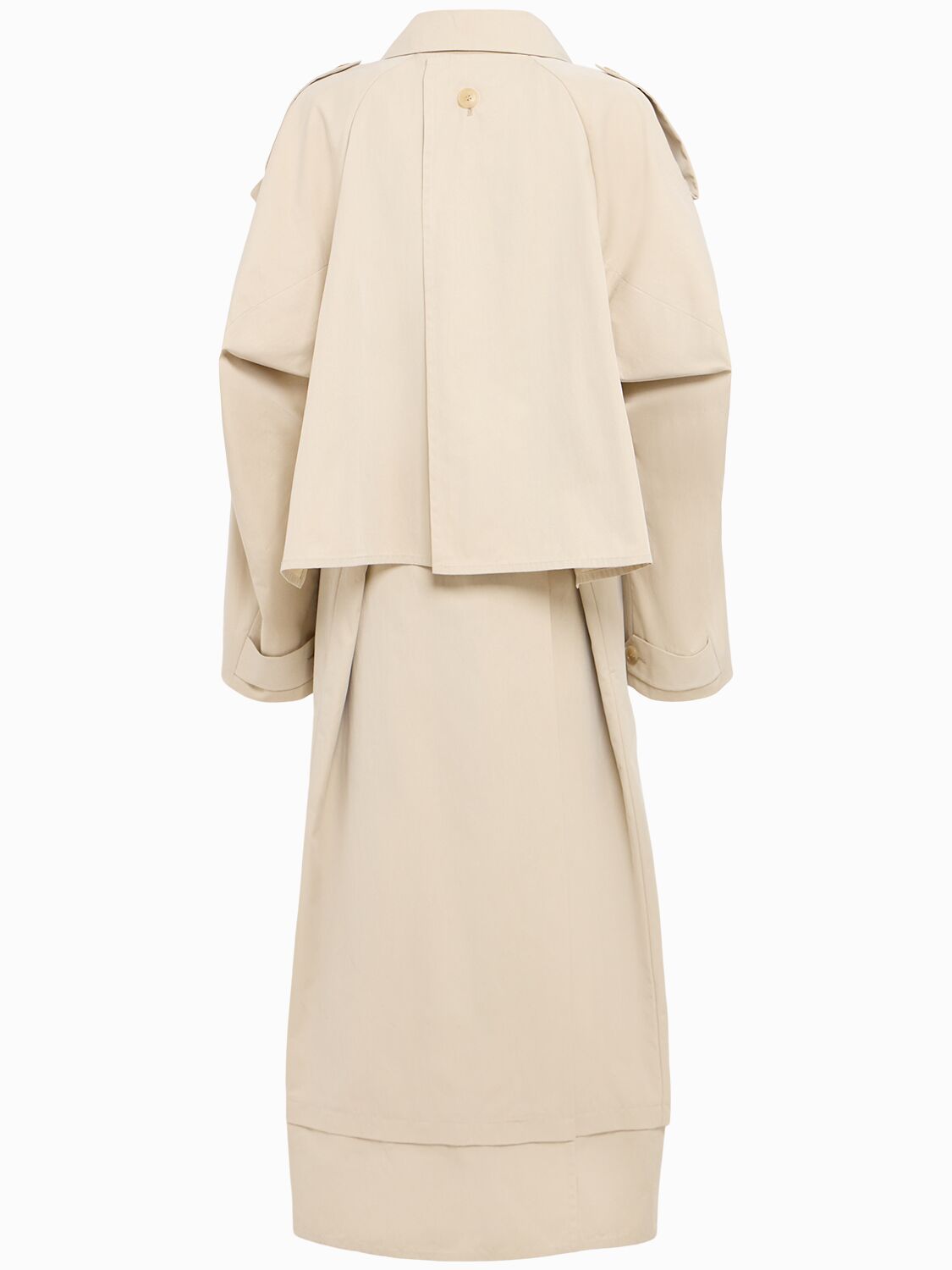 Eenk Belted Cotton Blend Long Coat