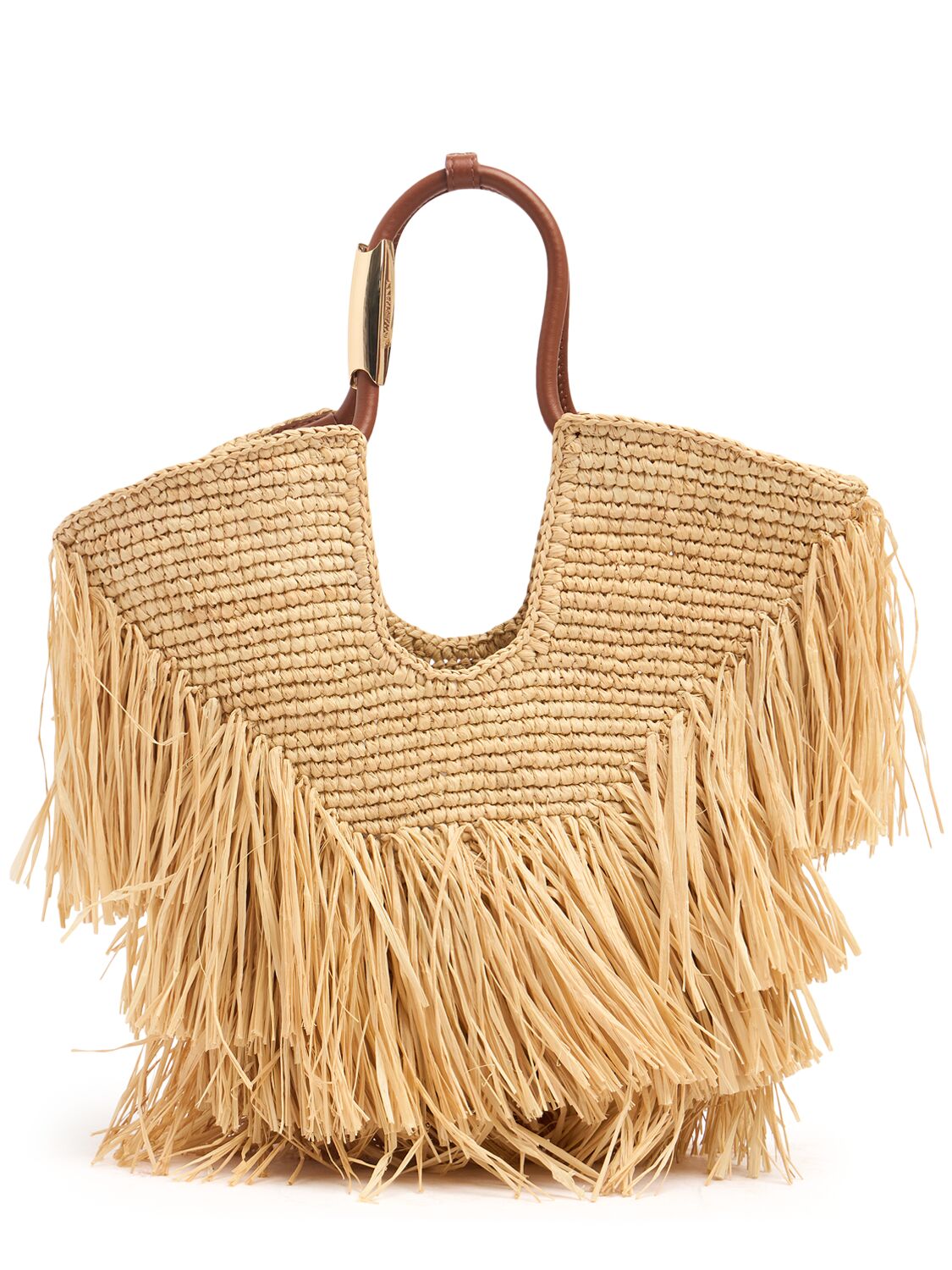 Zimmermann Goldentime Small Fringed Tote