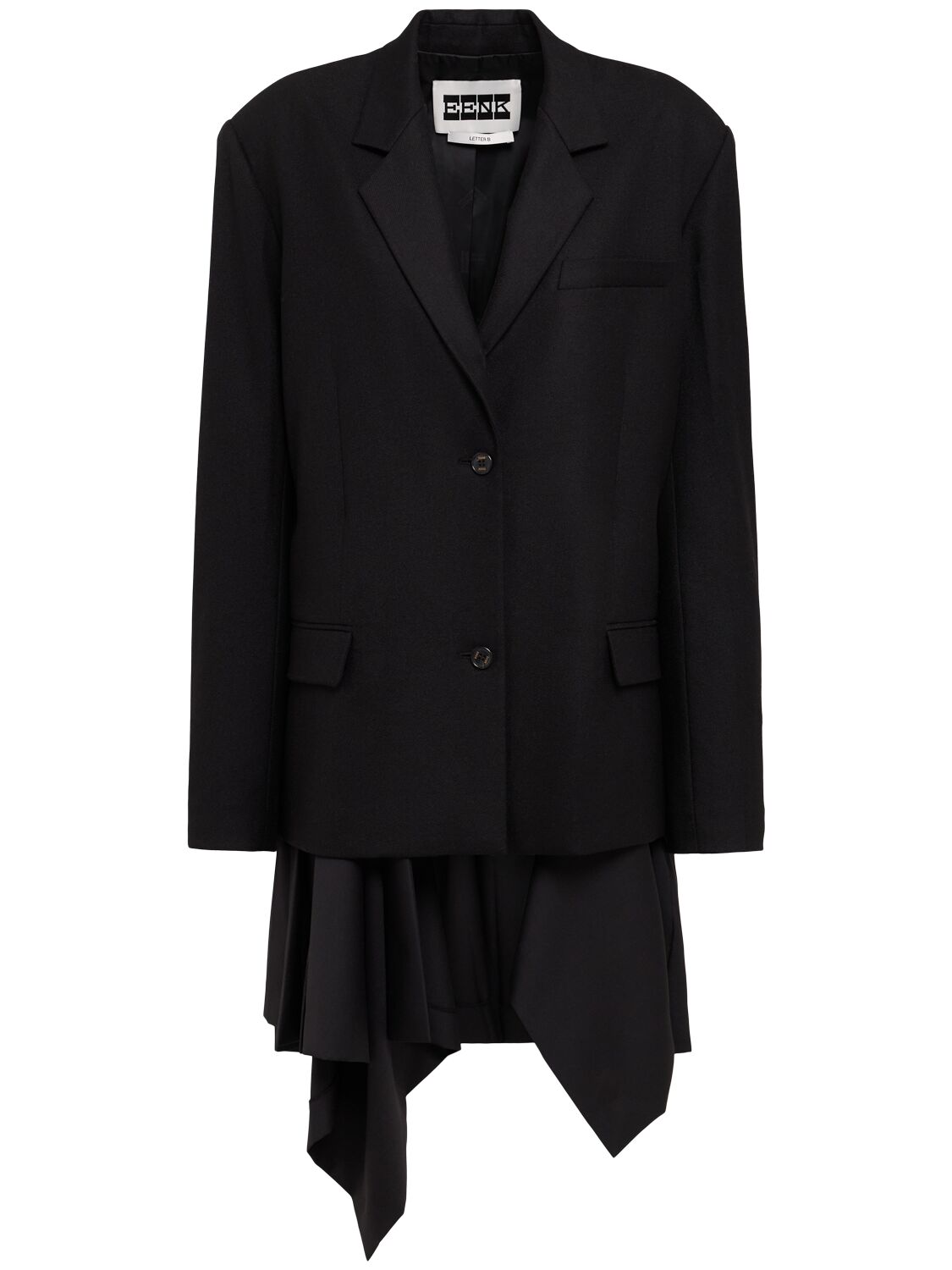 Eenk Transformable Wool Blend Blazer