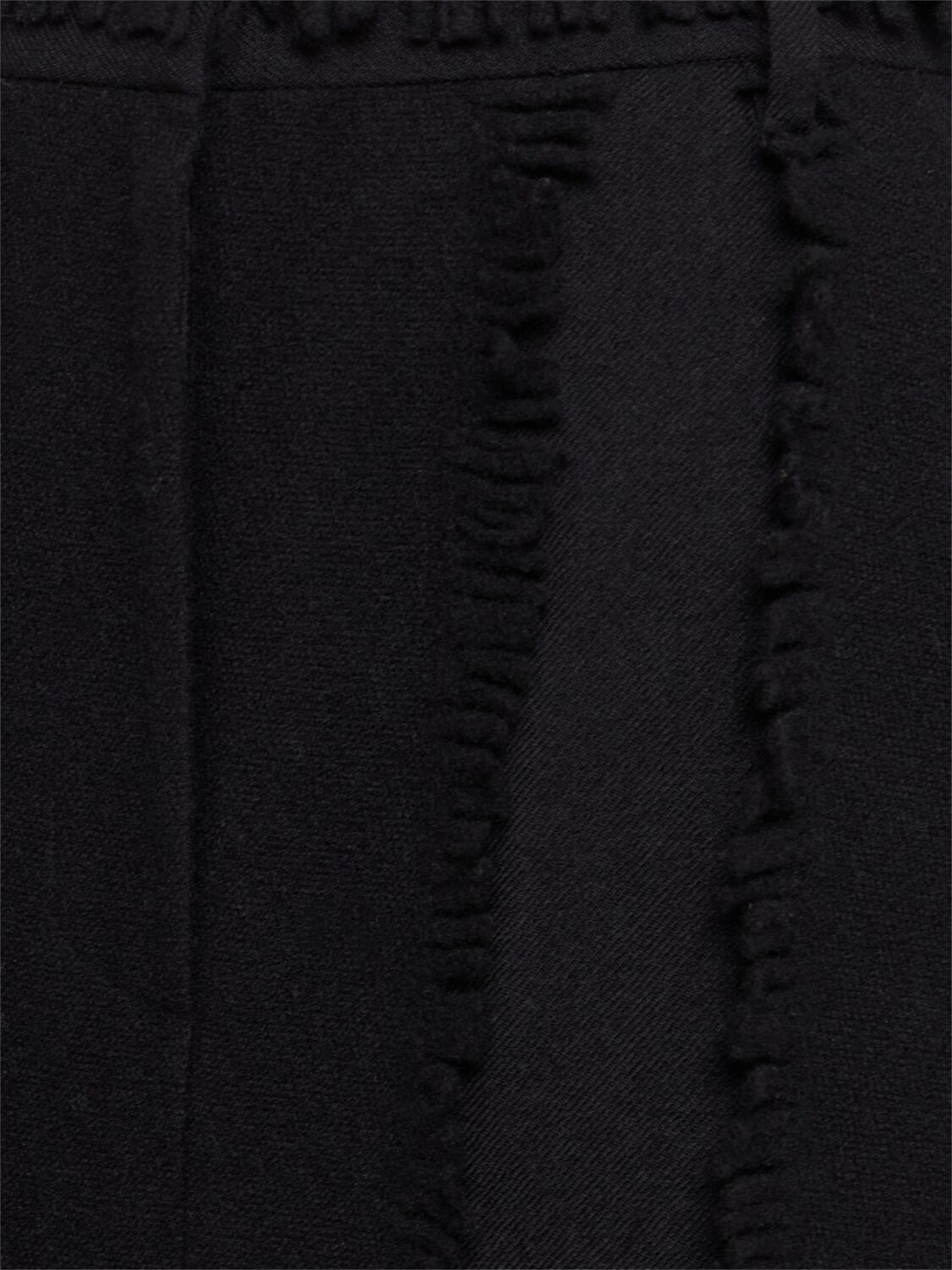 Eenk Straight Wool Blend Midi Skirt
