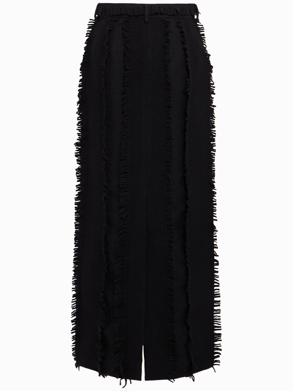 Eenk Straight Wool Blend Midi Skirt