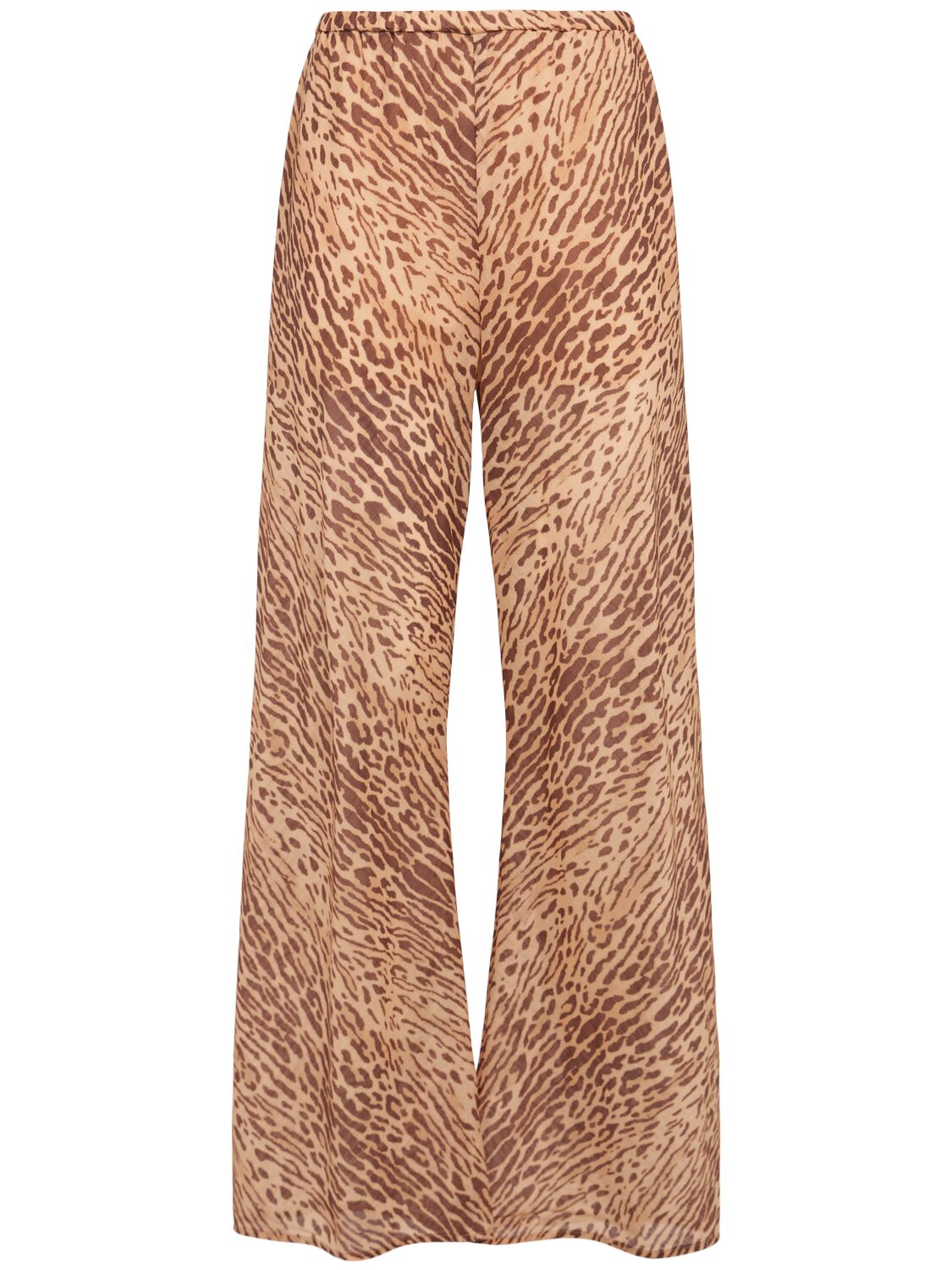 Cascadian Bias Cotton Pants - ZIMMERMANN - Modalova