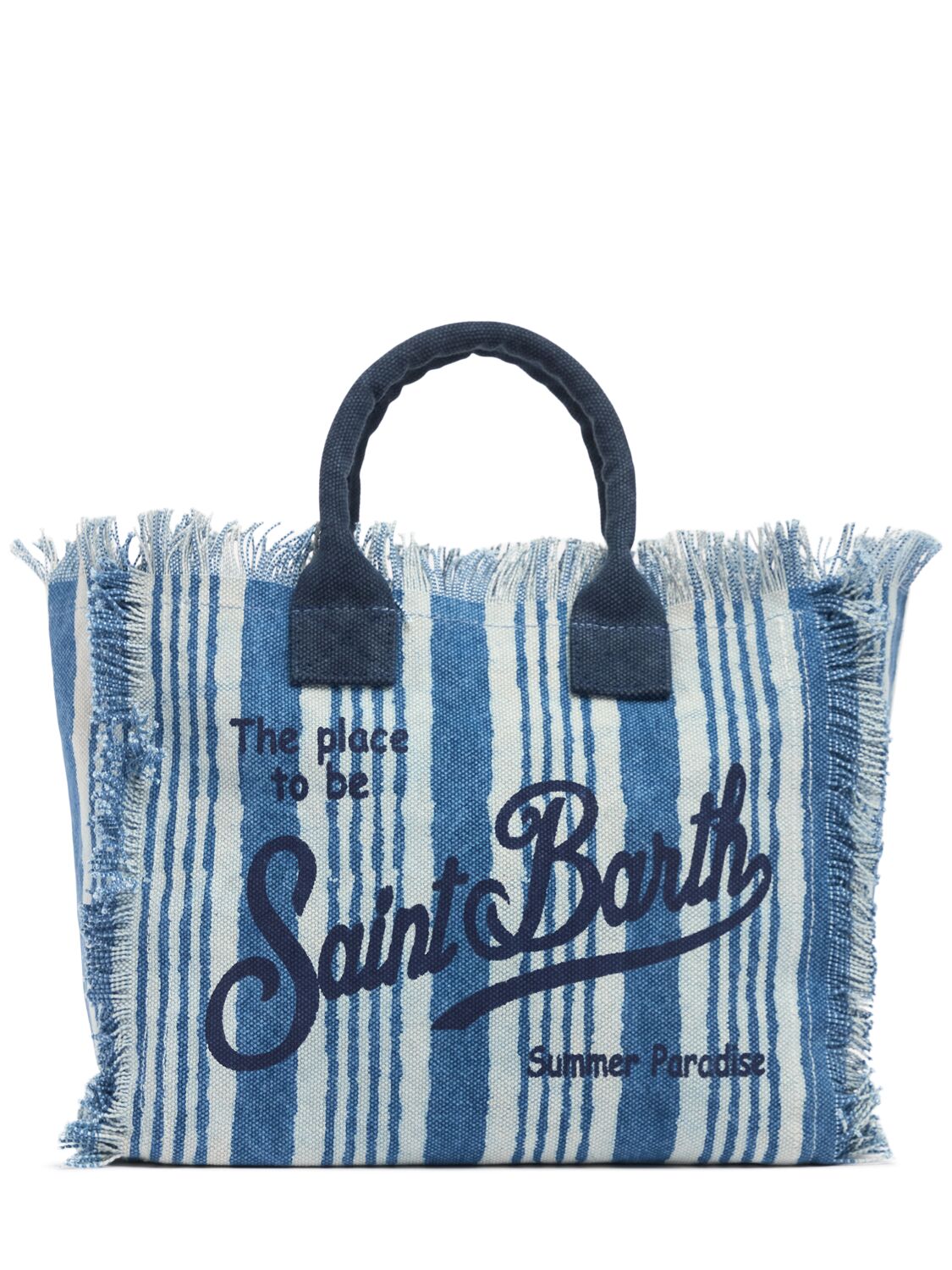 MC2 SAINT BARTH Striped Cotton Tote Bag