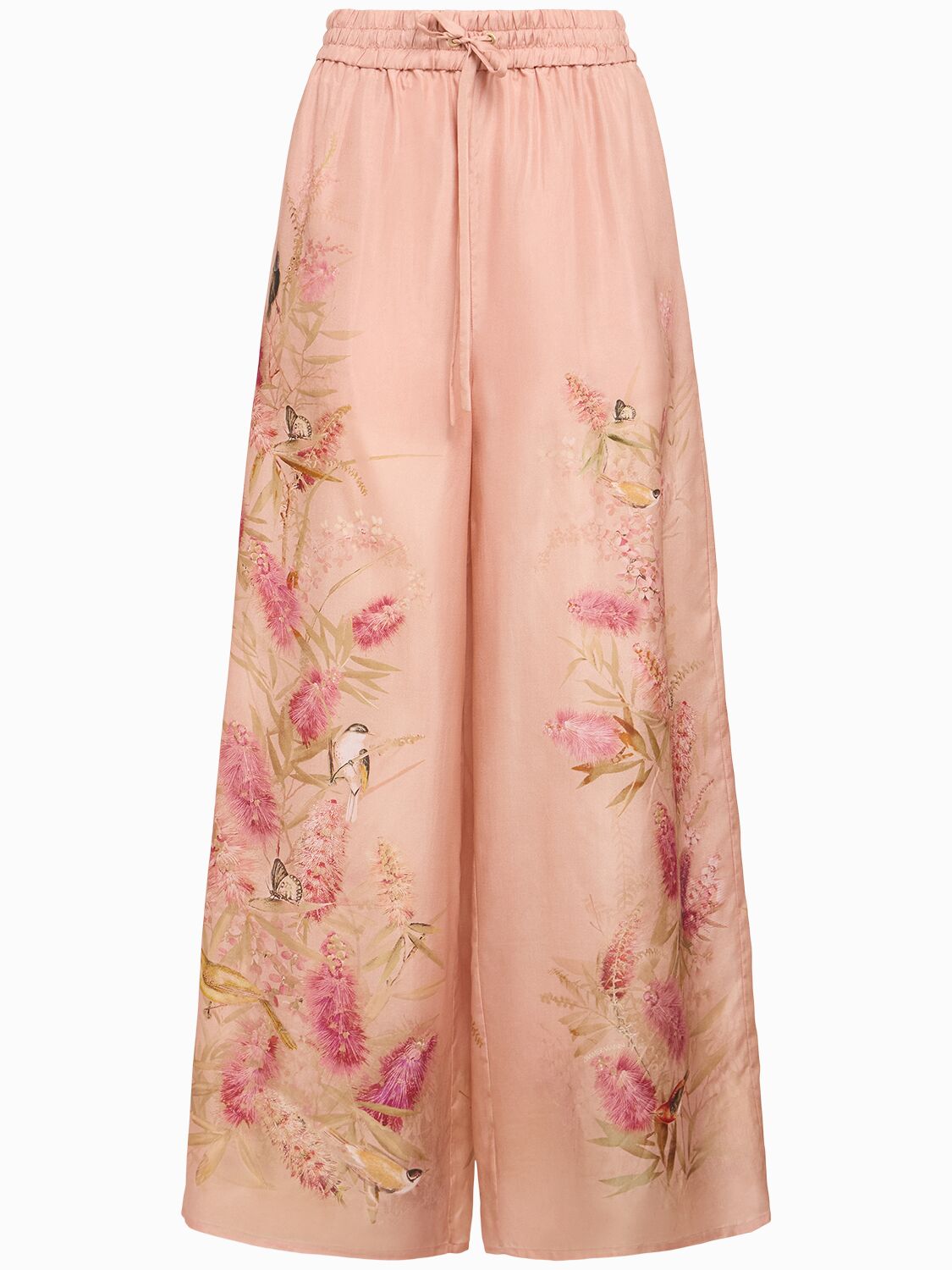 Zimmermann Cascadian Silk Wide Leg Pants