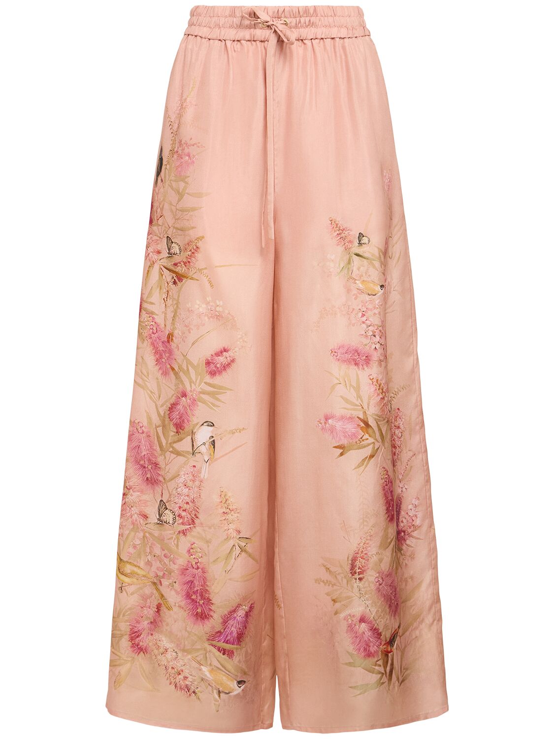 Pantalon Ample En Soie Cascadian - ZIMMERMANN - Modalova