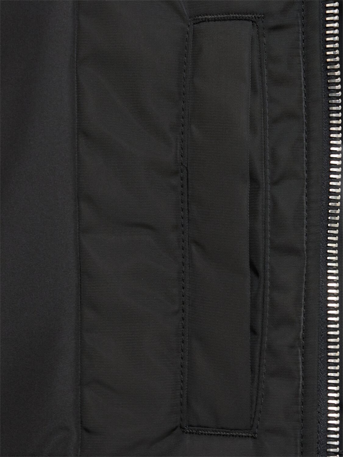 Attico Tech Bomber Jacket In Black