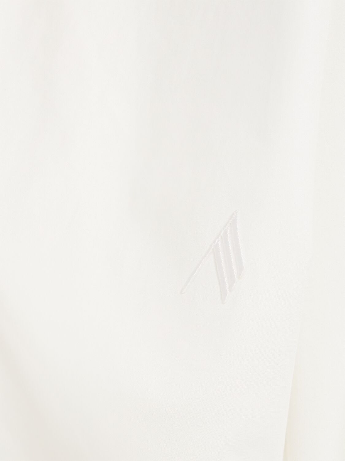Attico Fitted Waistline Poplin Shirt In White