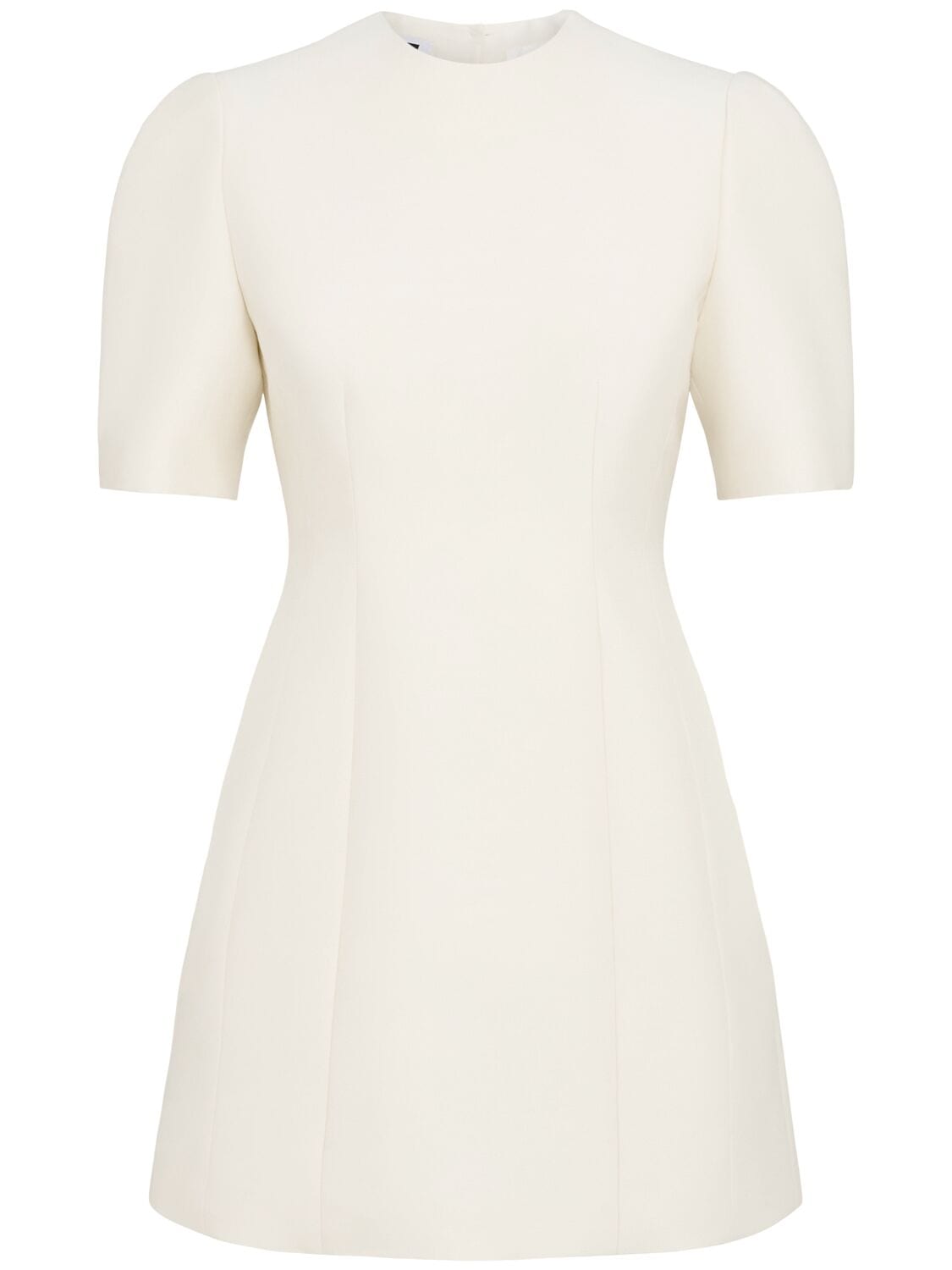Short Sleeve Wool Blend Mini Dress