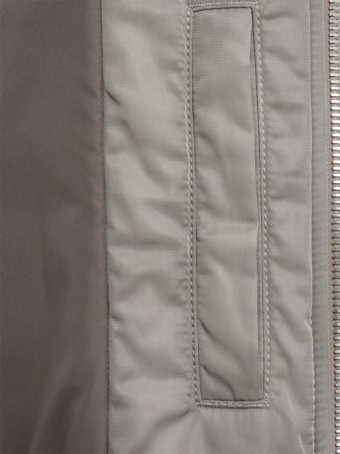 Attico Tech Bomber Jacket In Gray
