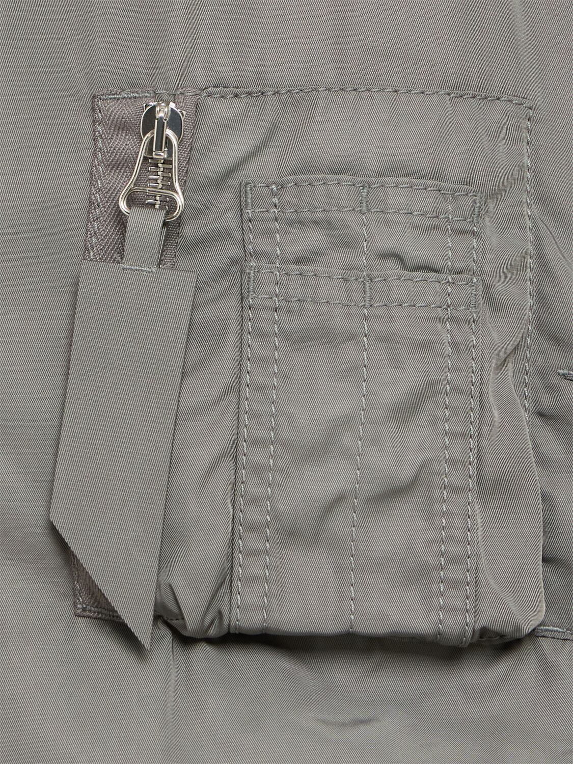 Attico Tech Bomber Jacket In Gray