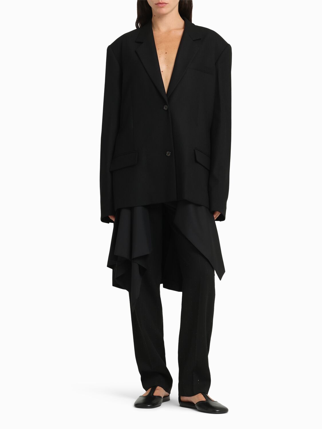 Eenk Transformable Wool Blend Blazer