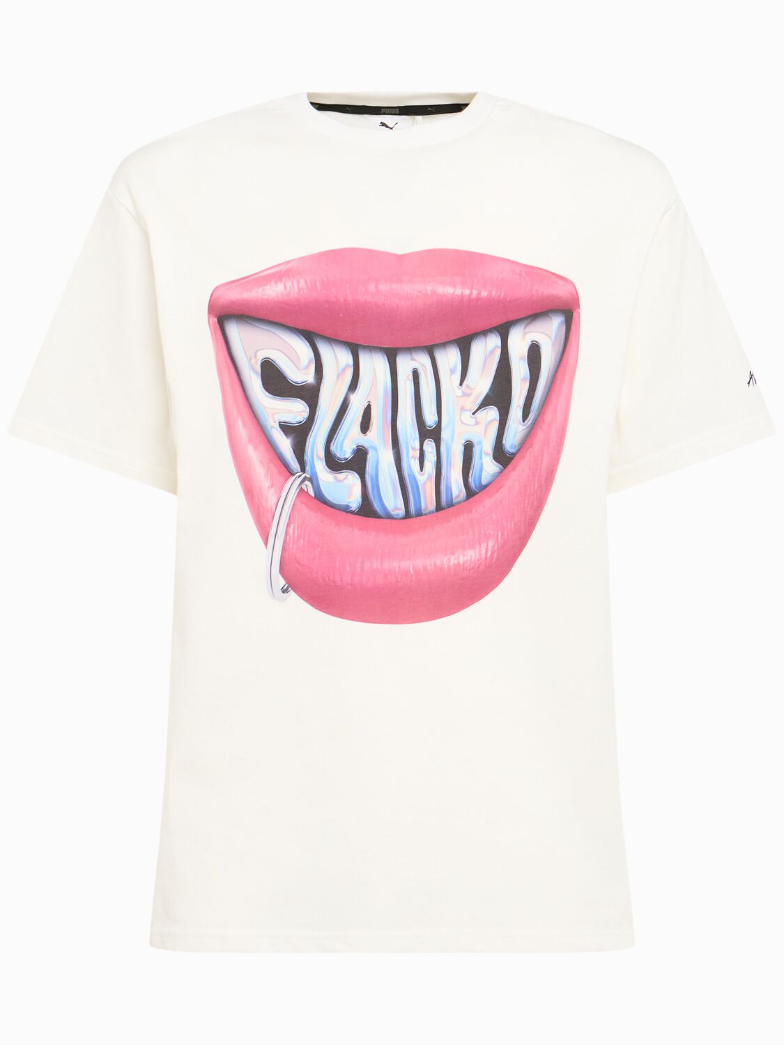 Puma A$ap Rocky Flacko Smile T-shirt In White