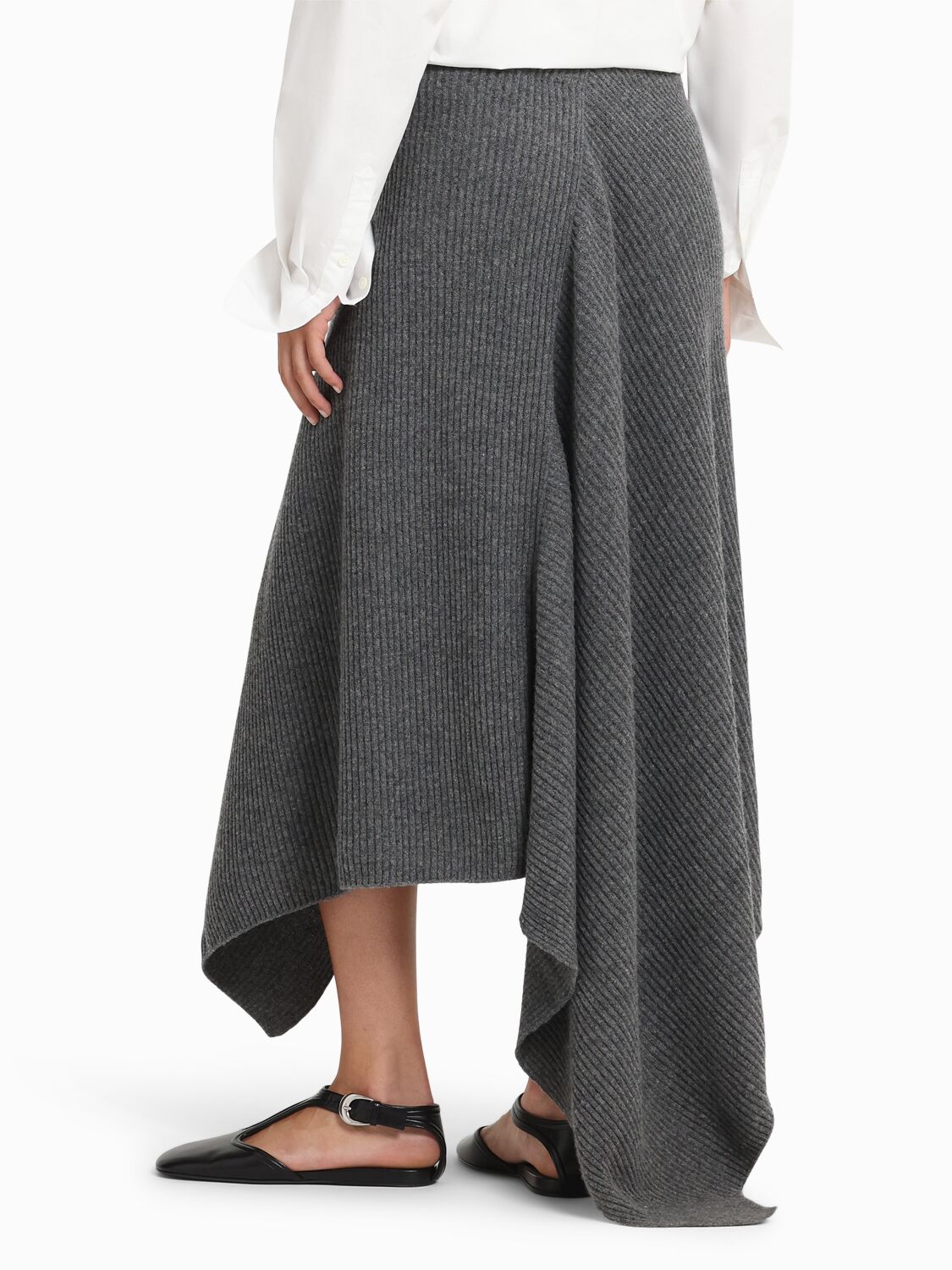 Eenk Layered Wool Knit Skirt