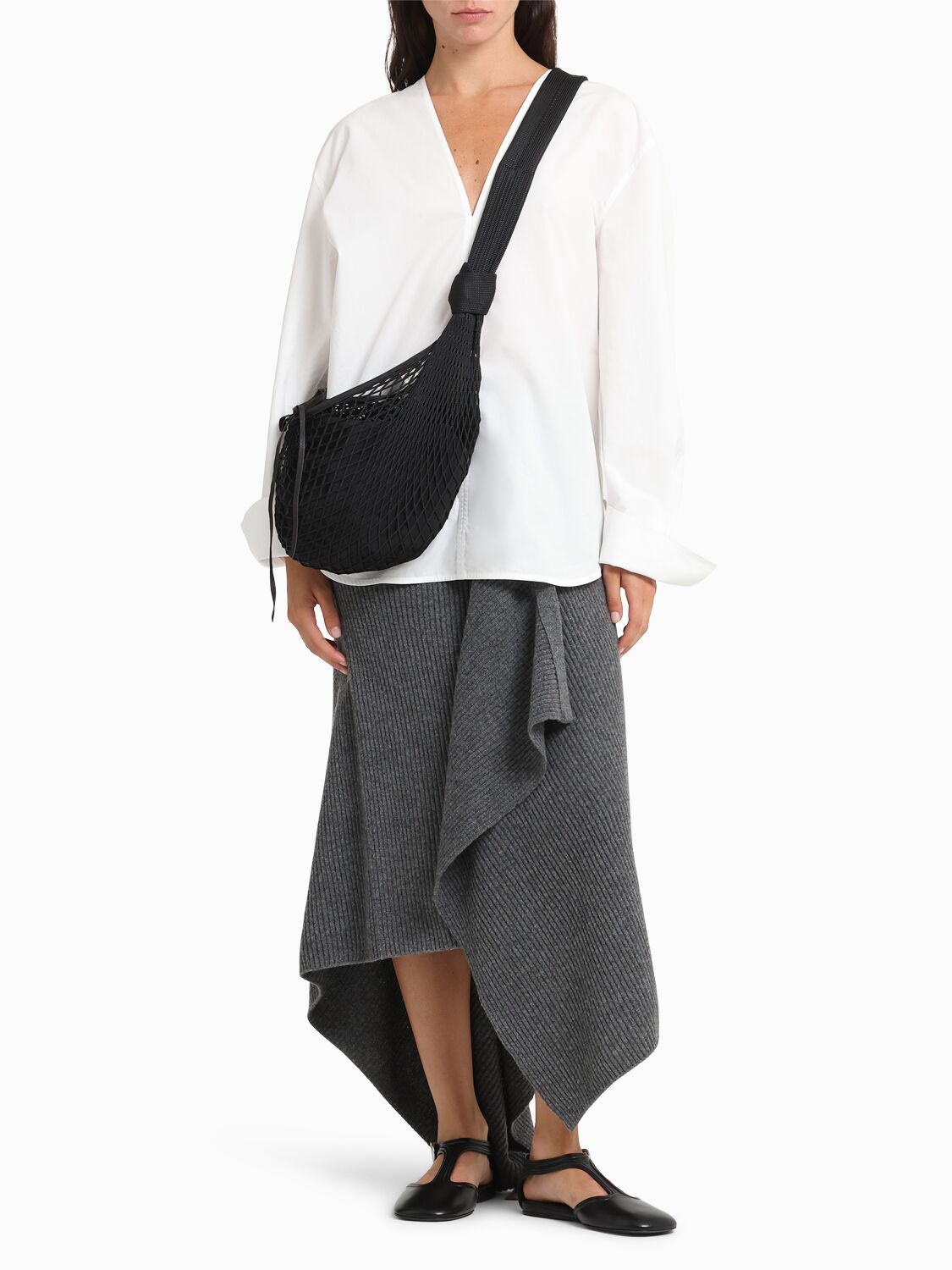 Eenk Layered Wool Knit Skirt