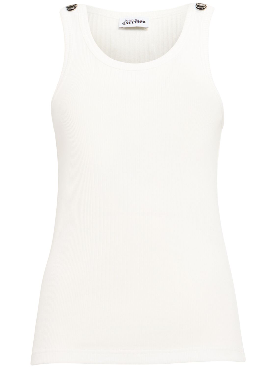 Jean Paul Gaultier Ribbed Cotton Tank Top