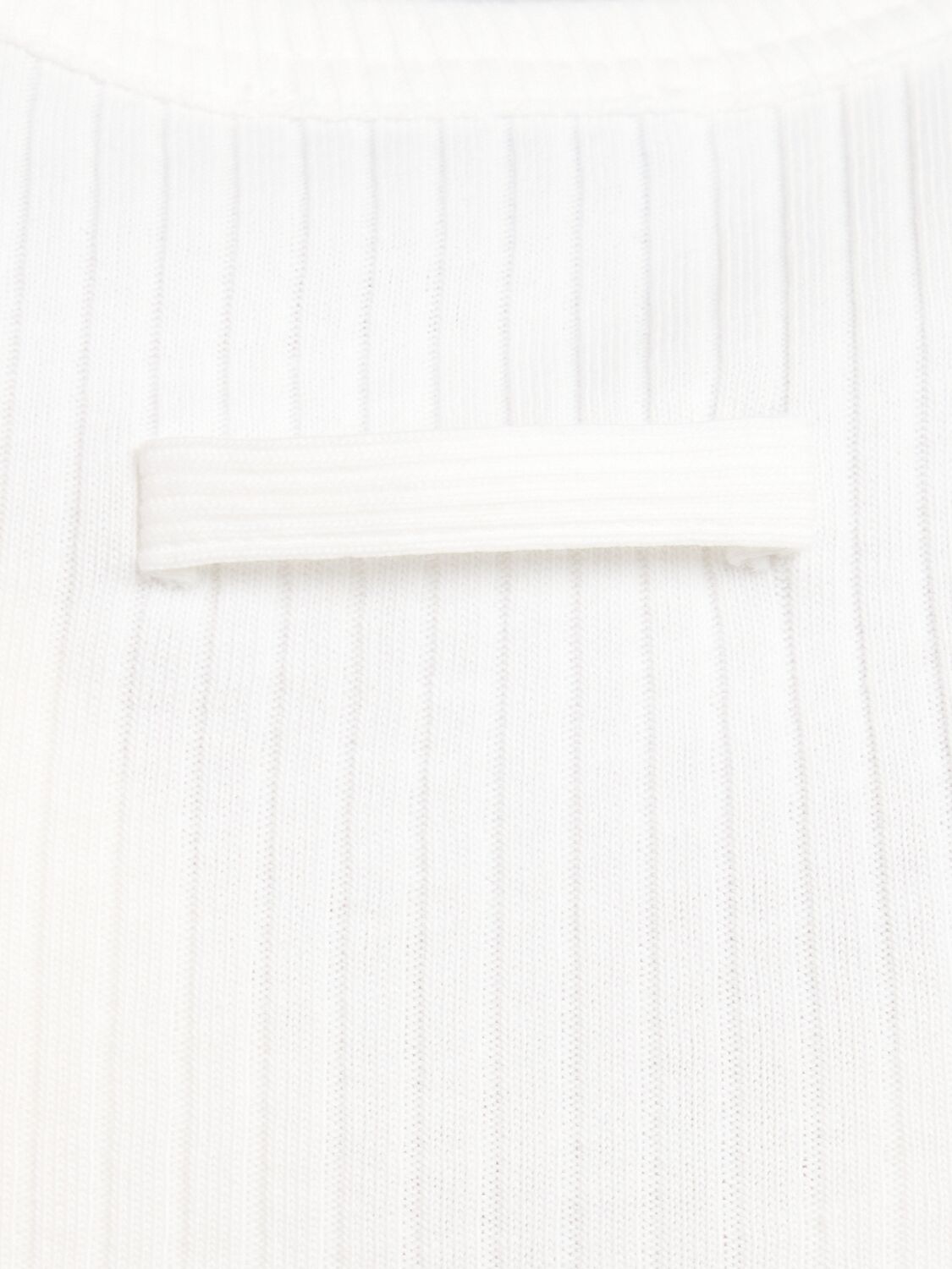 Jean Paul Gaultier Ribbed Texture Sleeveless Tank Top With Double Buckle Hardware In White