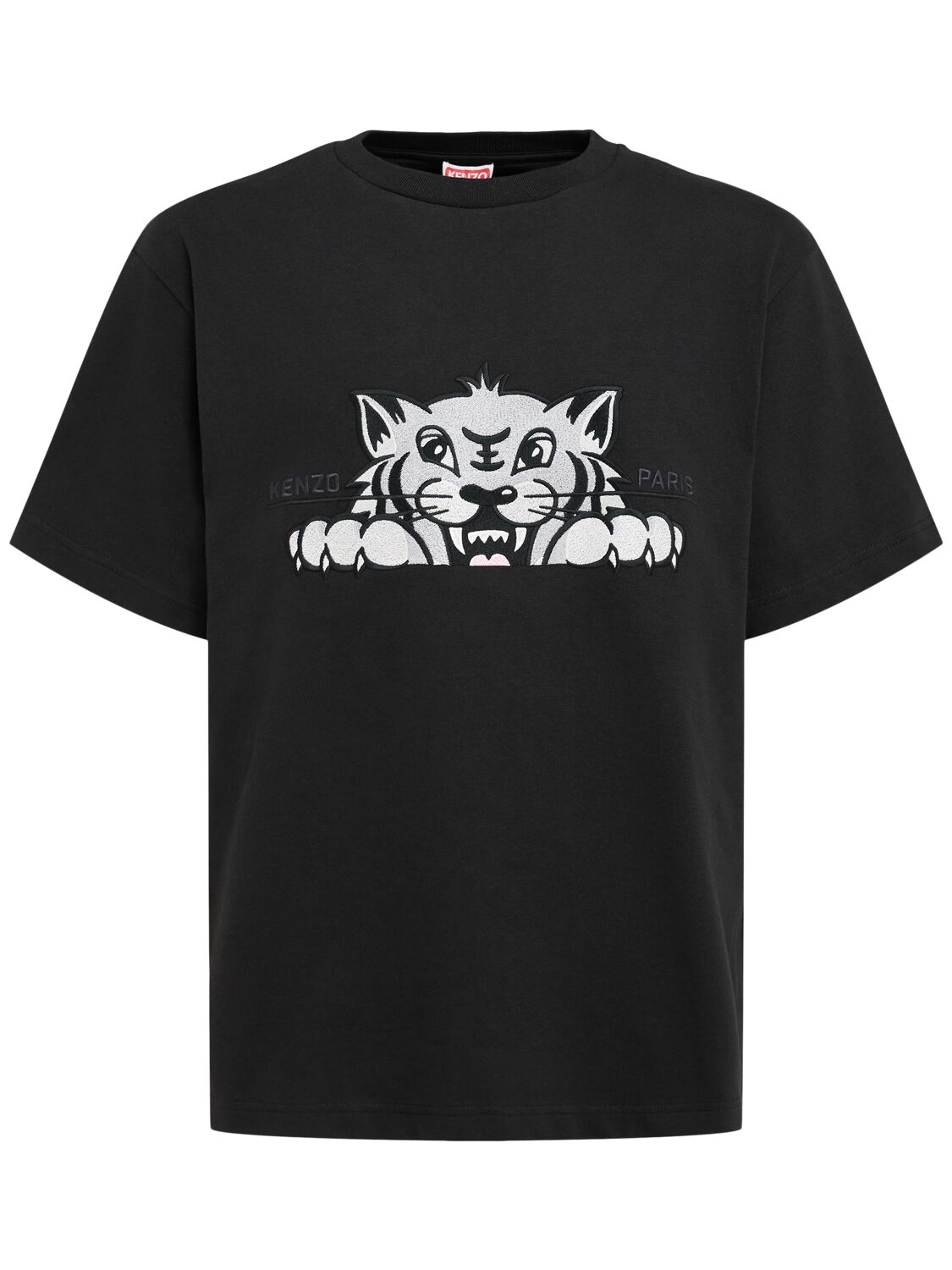 T-shirt Oversize Brodé Kenzo Happy - KENZO PARIS - Modalova