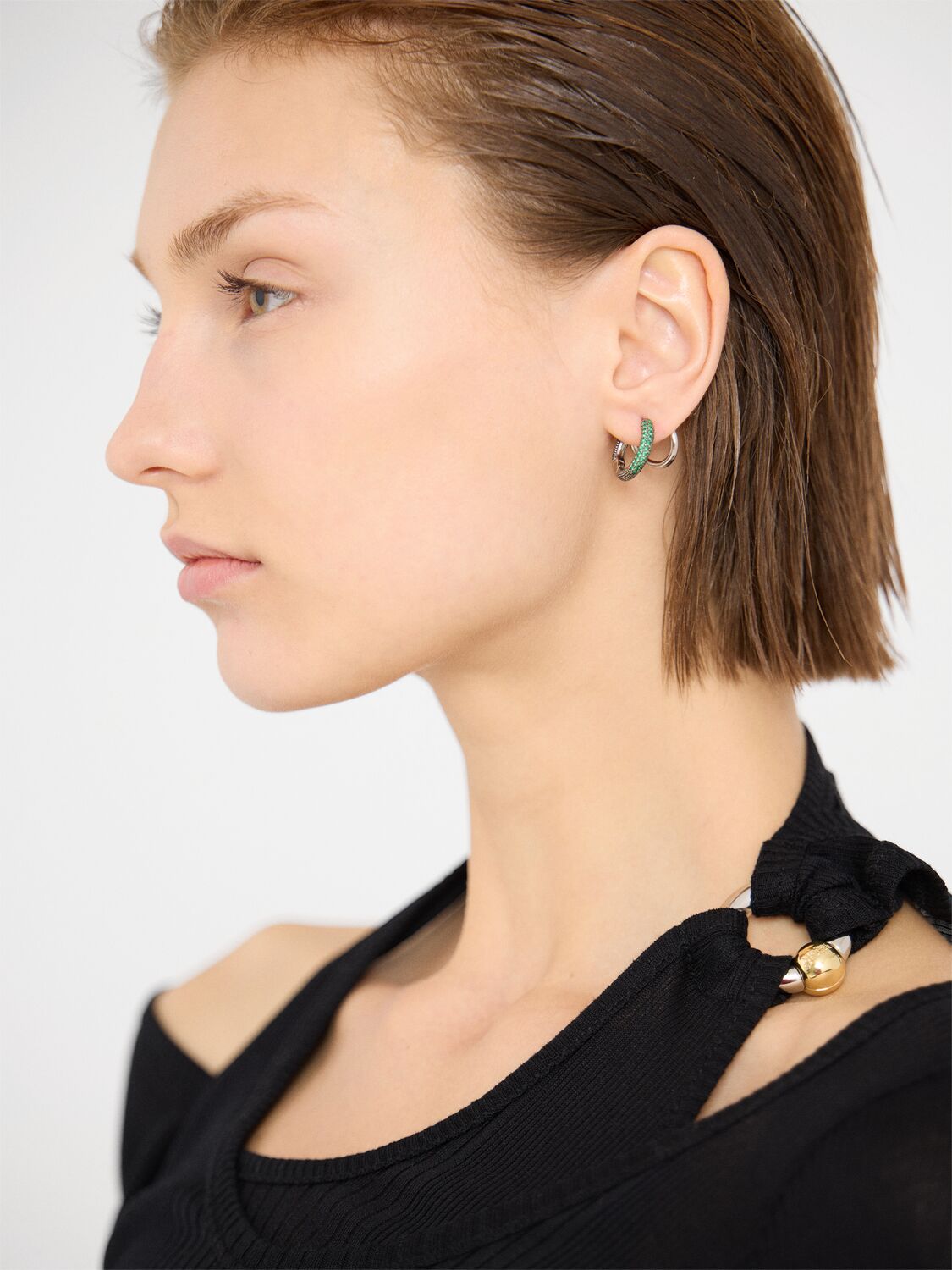 Stellar Pavé Hoop Earrings