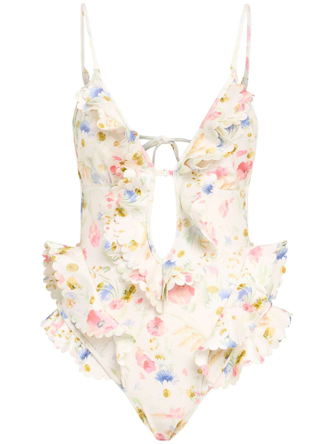 Zimmermann Lucky Waterfall Frill One Piece Swimsuit
